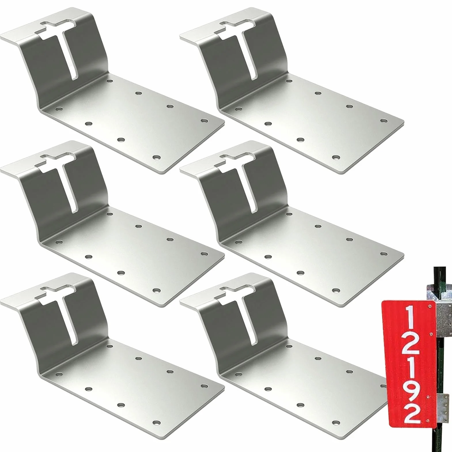 T Post Target Hanger Wspornik 7.6 cm Mocowanie Słupka T do Drewna