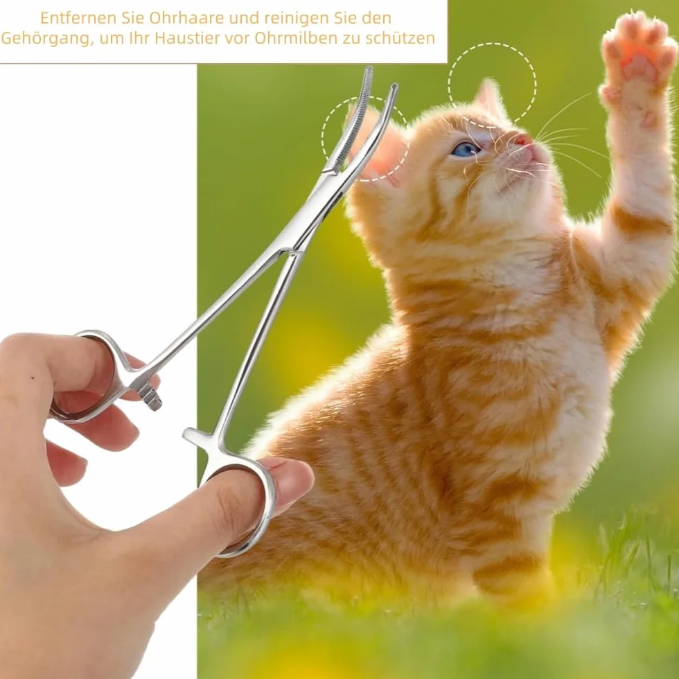 Zestaw szczypiec do piercingu ze stali nierdzewnej 12,5 cm 2 sztuki