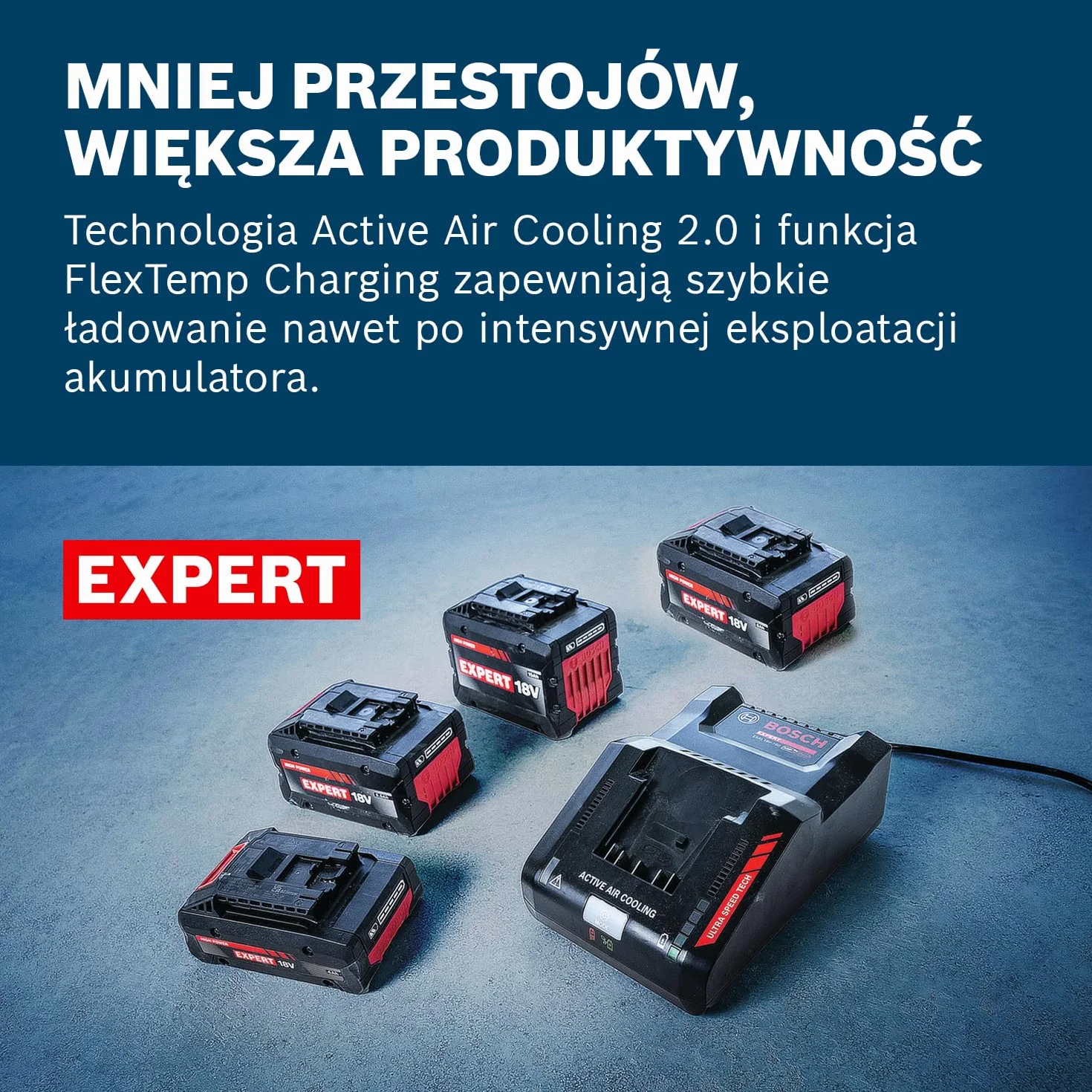 Bosch EXPERT EXAL18V2-160 Ładowarka 18V System Mobilna