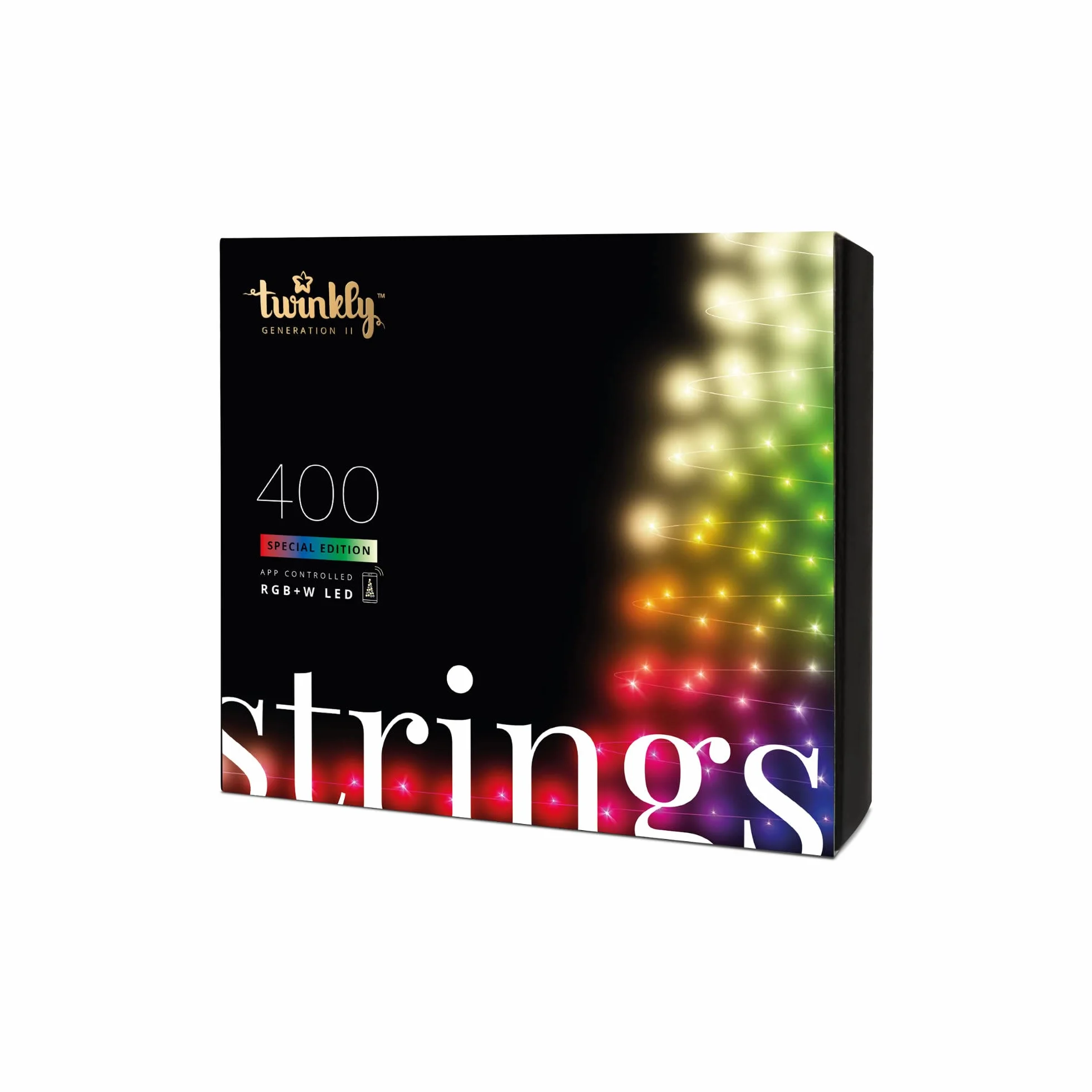 Twinkly Strings Lampki Choinkowe Wielokolorowy 400 Diod