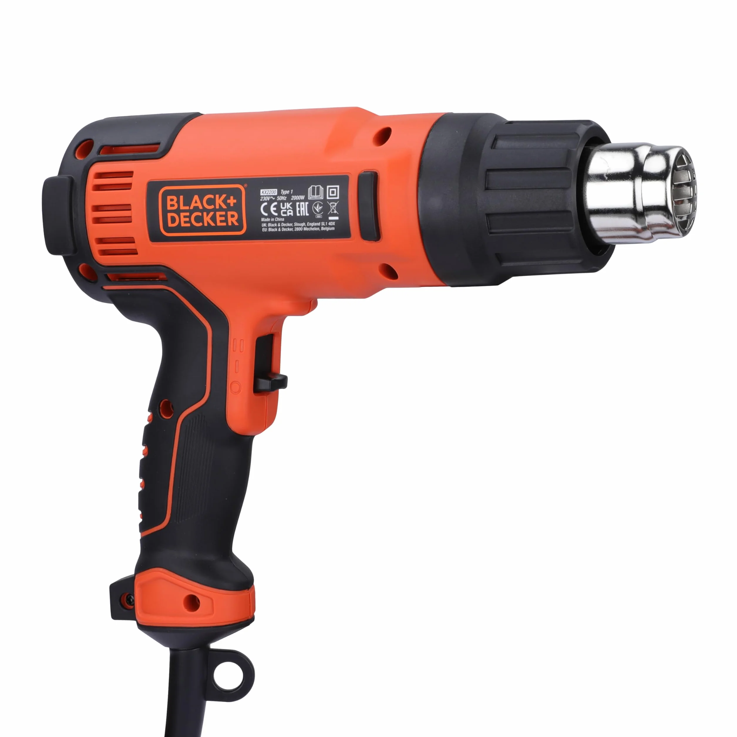 BLACK & DECKER Decapador térmico 2000W 65-645°C 360/720 l/min 8 accesorios