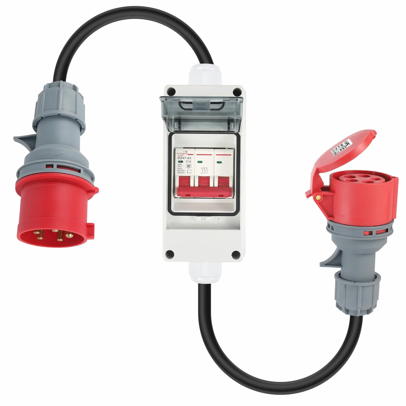 Adapter CEE 32 A 22 kW na 16 A 11 kW