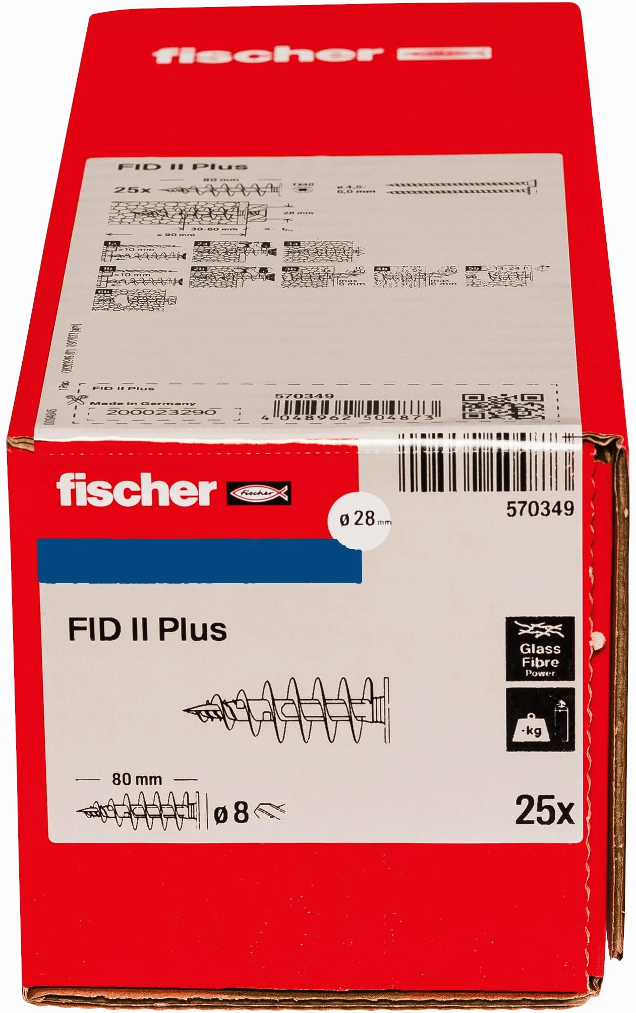 fischer Kołek do izolacji FID II Plus 25 szt. z tworzywa sztucznego