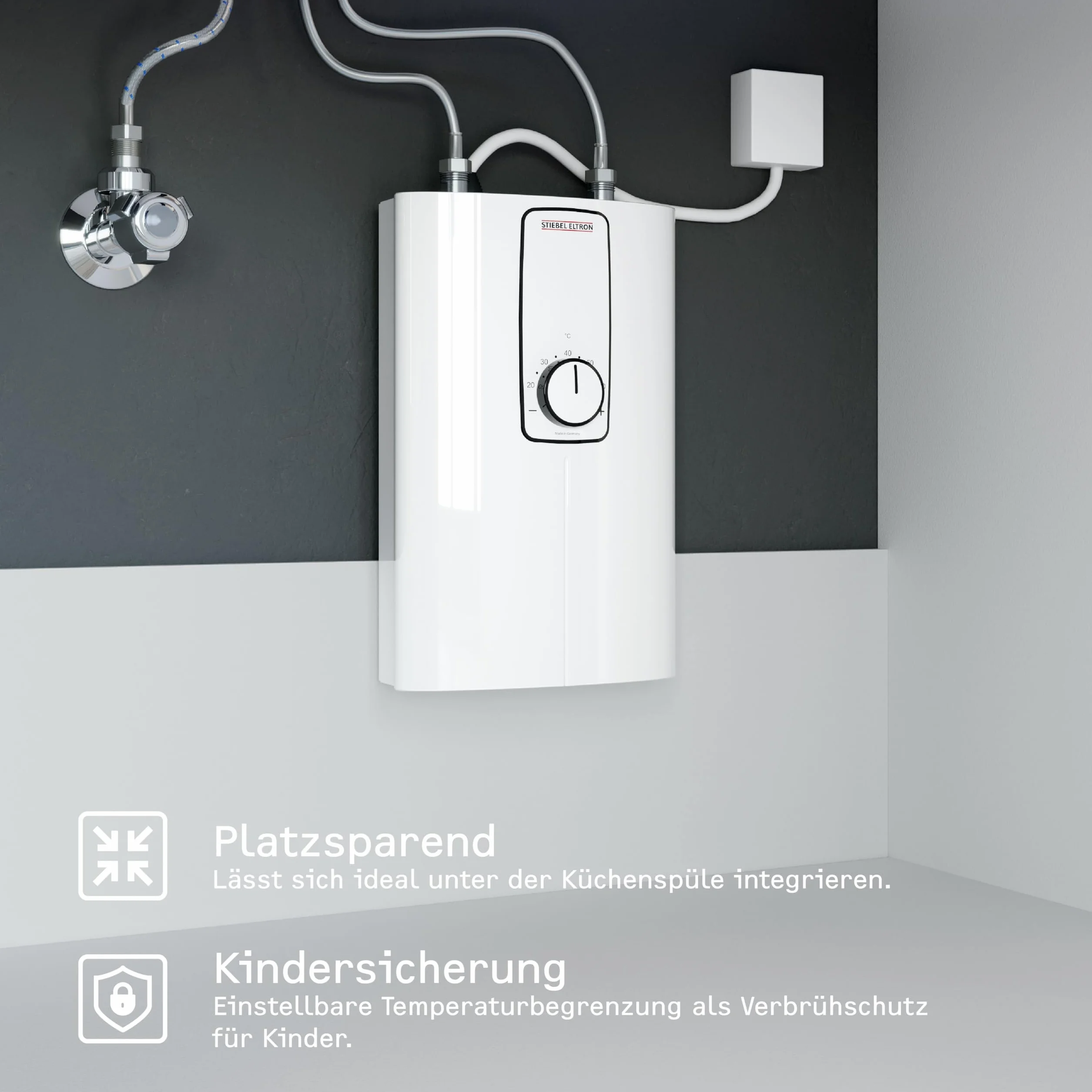 STIEBEL ELTRON DCE Elektroniczny ogrzewacz przepływowy 11/13 kW 400 V