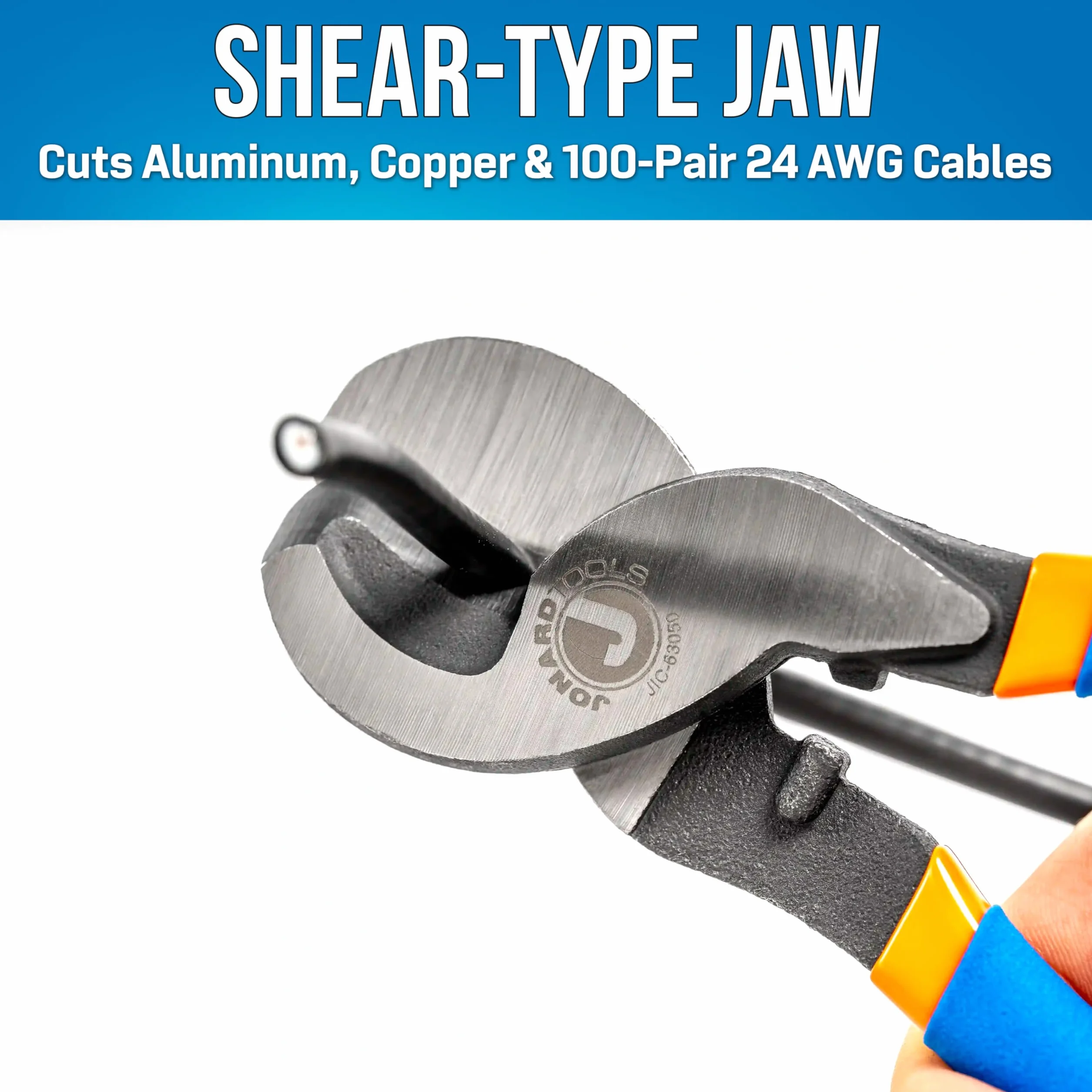 Jonard Tools JIC-63050 Obcinak do kabli z wysoką dźwignią, długość 24 cm