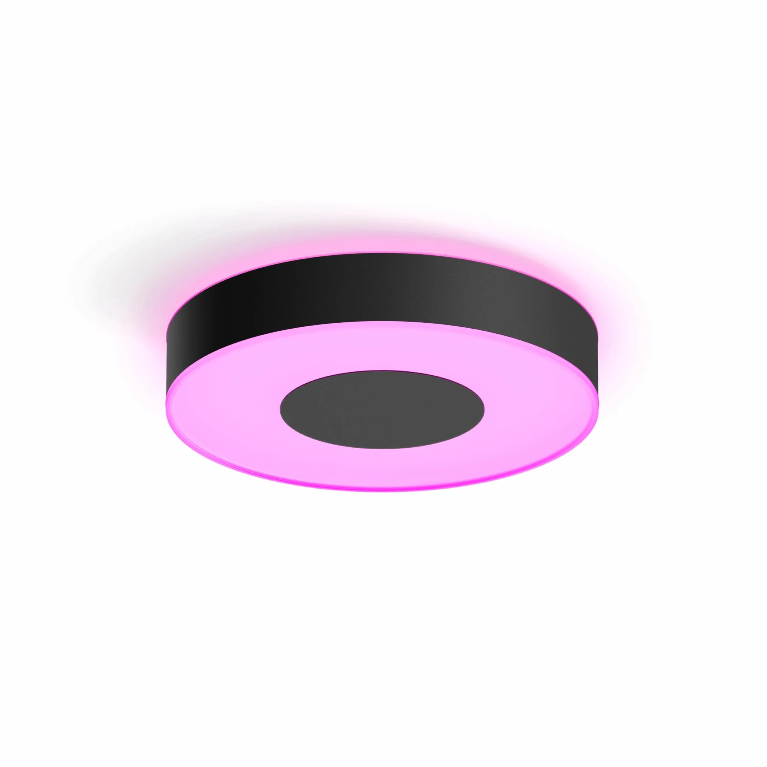 Philips Hue White and color ambiance Łazienkowa lampa sufitowa Xamento M (czarna), IP44, 16 mln kolorów, przyciemnianie, inteligentne oświetlenie
