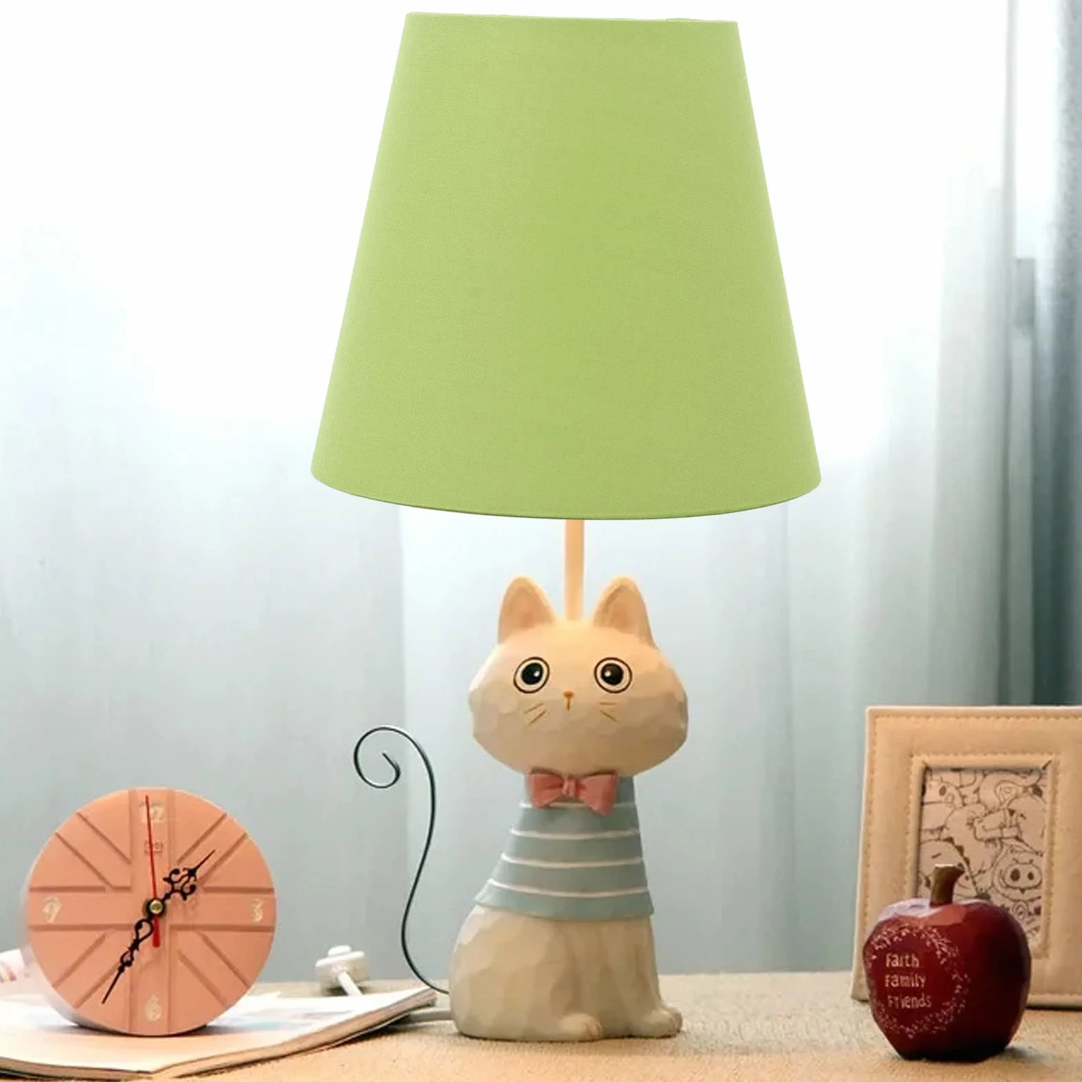 Nowoczesny żyrandol Kinkiet Klosz Stołowy Sypialnia Lampki Nocne Abażur E14 3 szt.