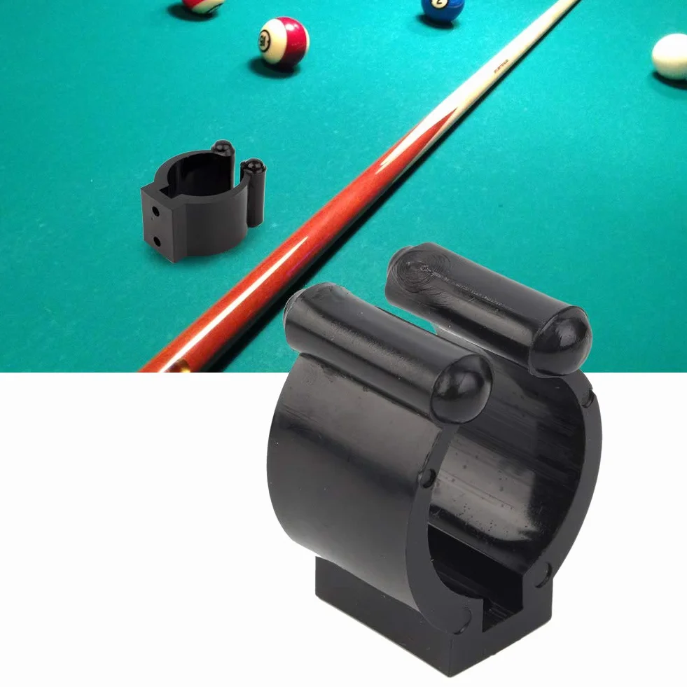 Alomejor Kije basenowe uchwyt mini bilard basen pojedynczy uchwyt plastikowy bilard snooker cue lokalizacja klips uchwyt do basenu stojaki na kije zestaw 10 szt.