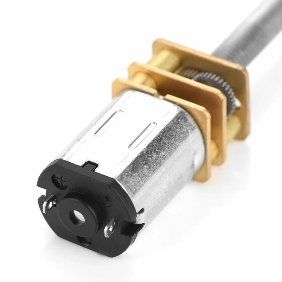 Silnik Redukcyjny DC 6/12V Mikrosilnik Elektryczny 30 RPM z Długim Wałem M4x100mm do RC Pojazdów