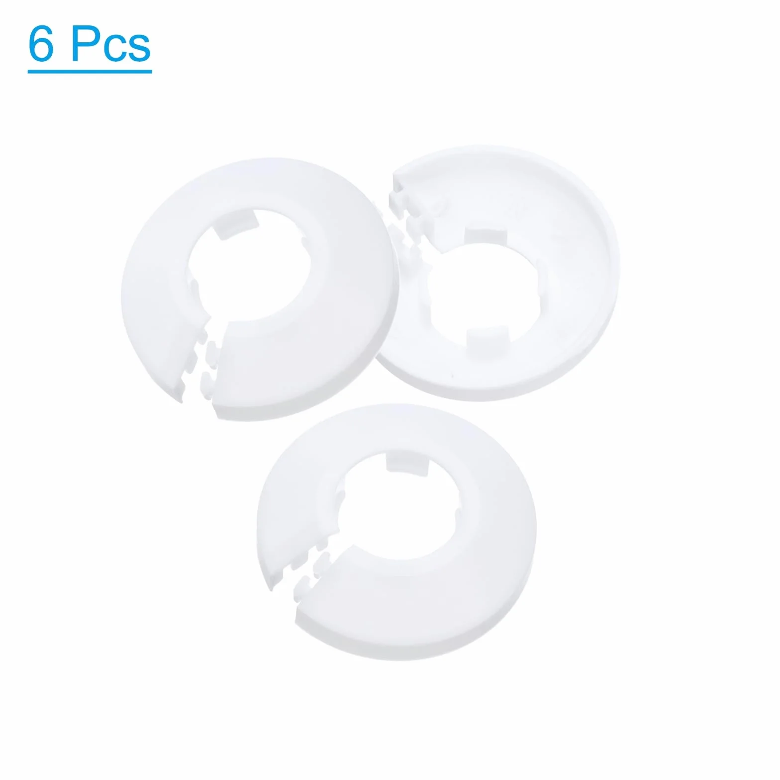 PATIKIL kołnierz osłona rury wodnej plastikowa rozeta 20mm biała 6 szt.