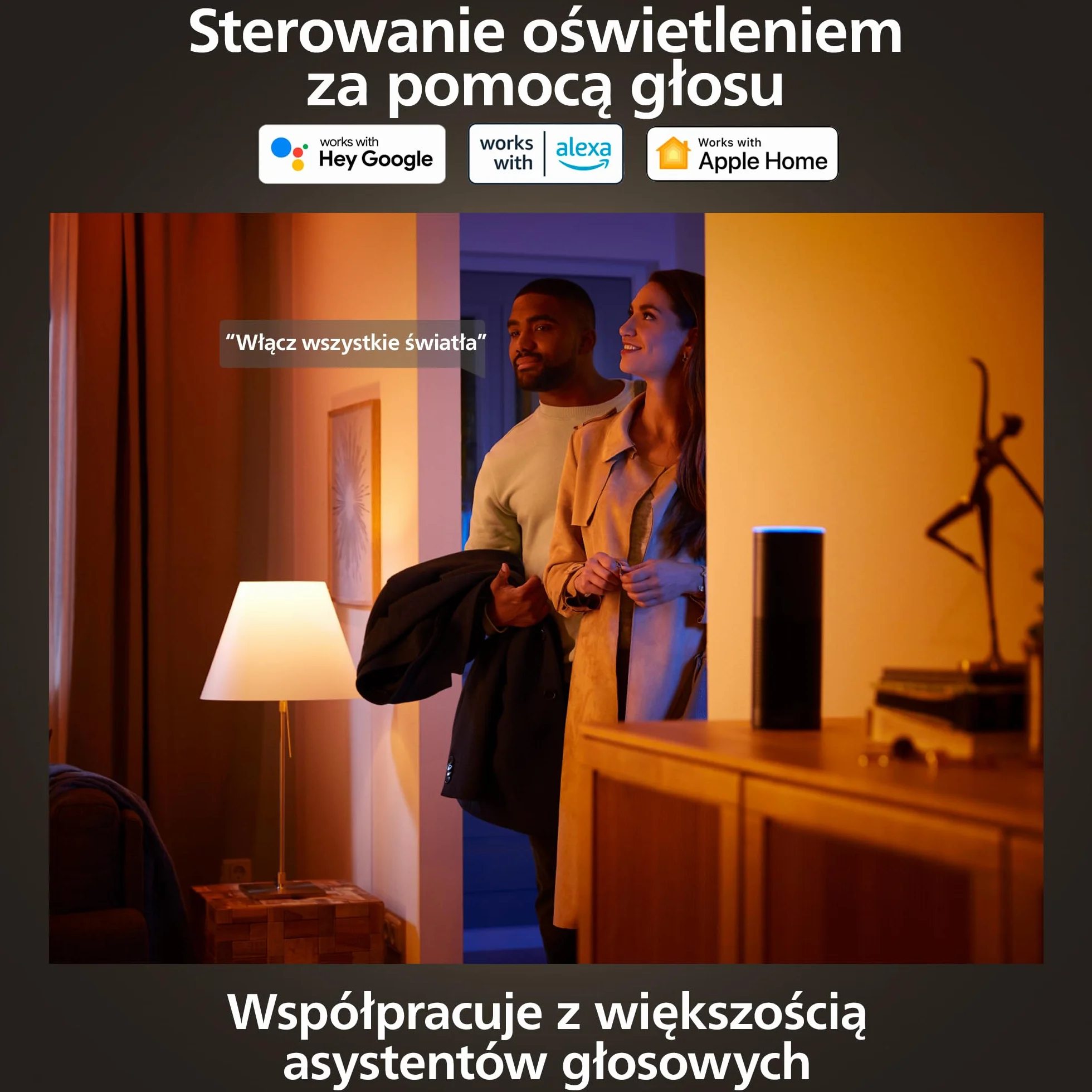 Philips Hue Smart Slim Oświetlenie do Wbudowania 90 mm Białe i Kolorowe Bluetooth Czarny