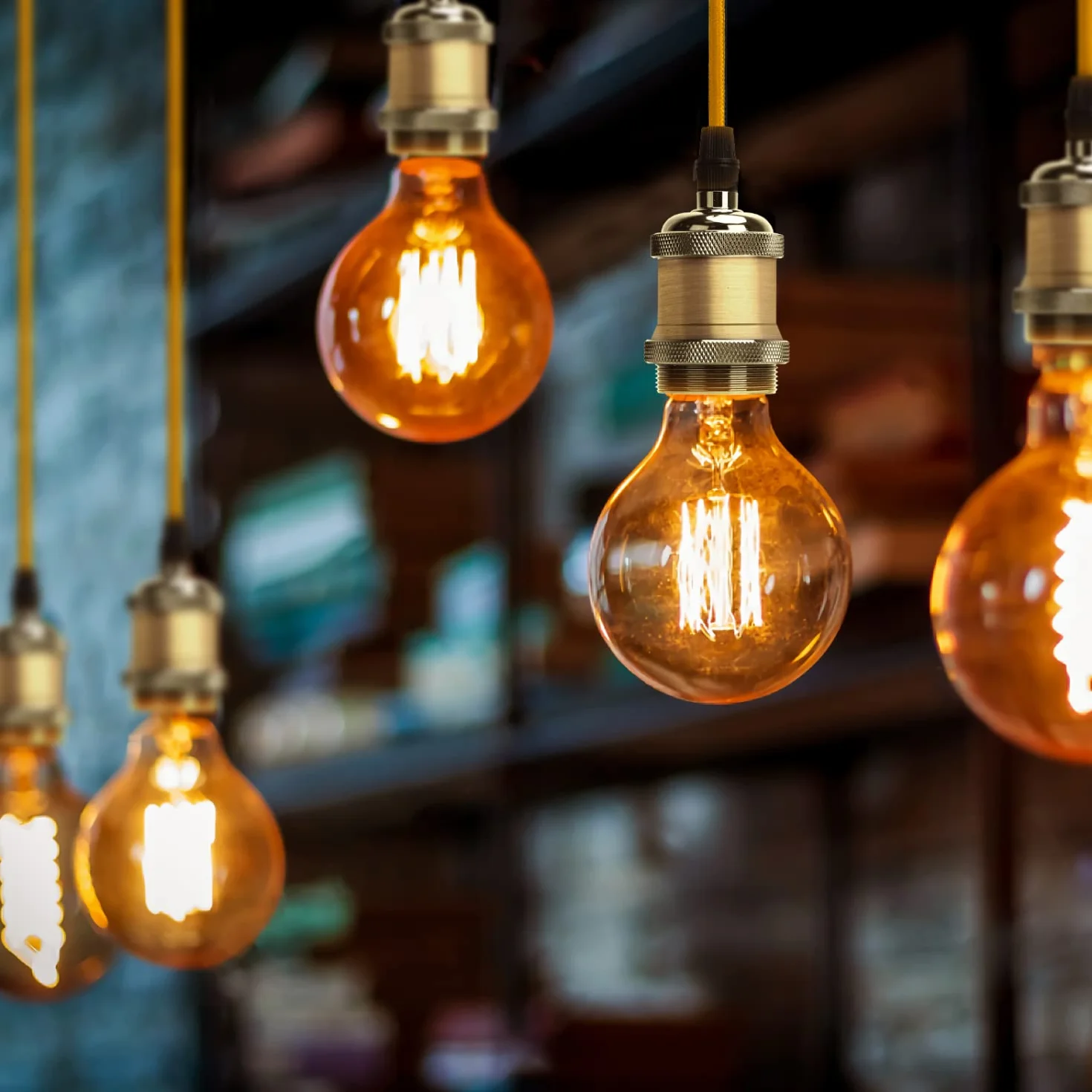 Aigostar Metalowy uchwyt na lampę wiszącą E27 vintage retro 100 cm brązowy