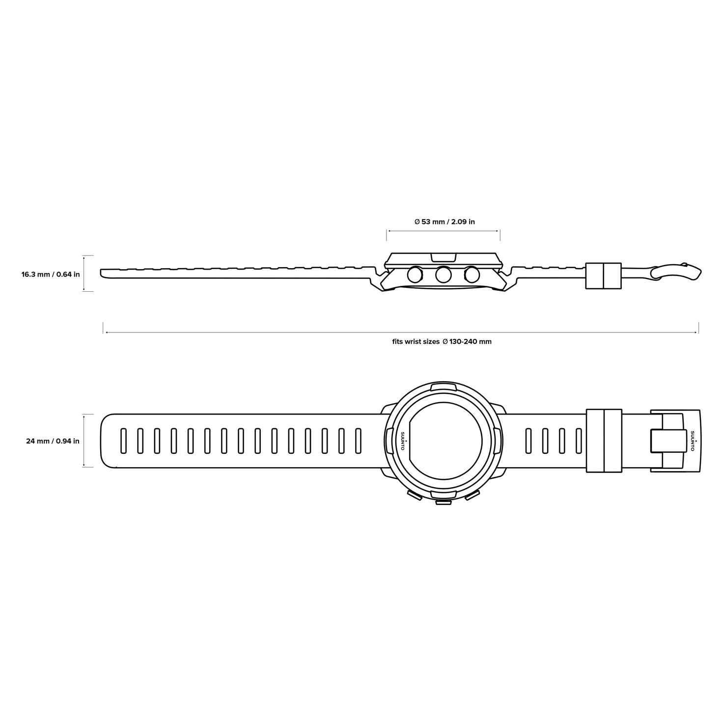 Suunto Komputer nurkowy D5 z kolorowym wyświetlaczem, wodoszczelność 100 m, funkcja alarmu, stoper, informacje o pogodzie, kompas i czas pracy baterii do 12 godzin w trybie nurkowania