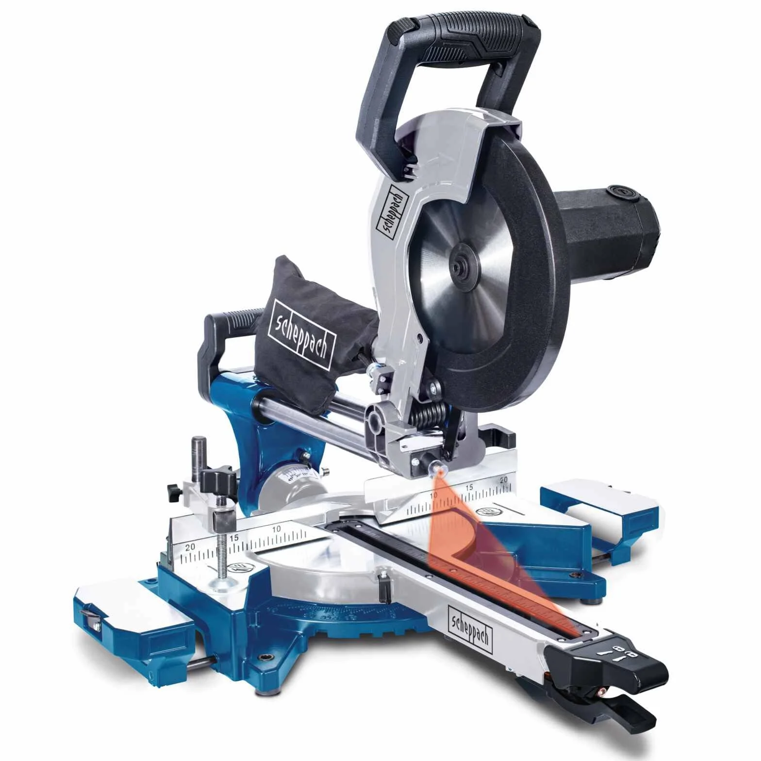 Scheppach Piła ukośna HM110MP 2000W 2 prędkości Ø 254 mm wysokość cięcia 90 mm długość 340 mm