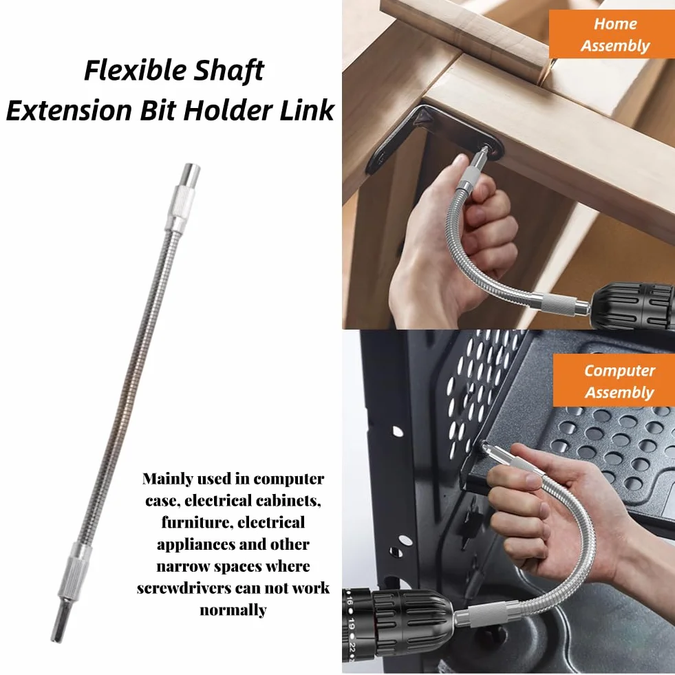 1/4 Zoll Magnetische Verlängerung Flexible Welle Schraubendreher Bit Halter 300mm