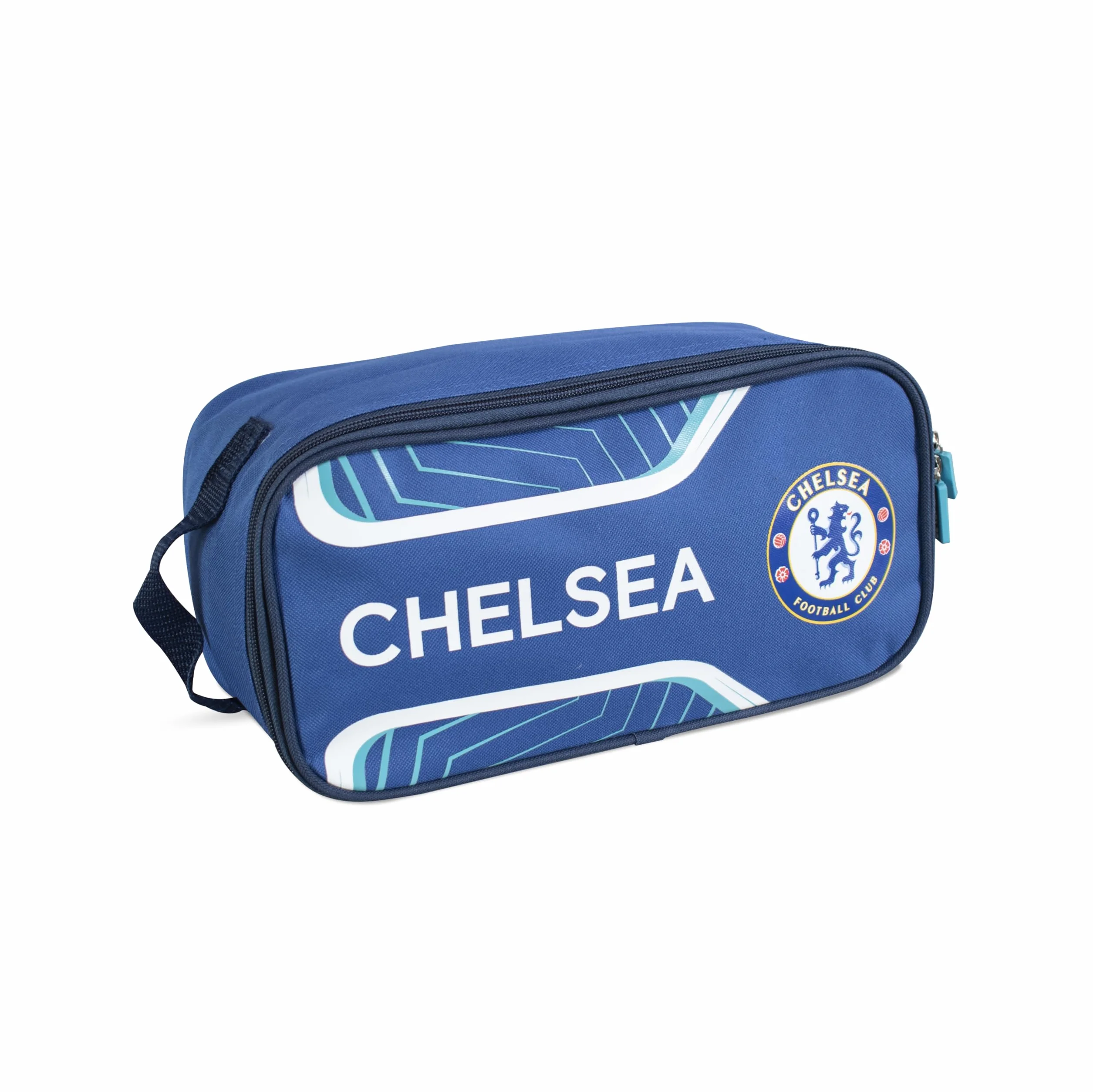 Chelsea FC torba na buty z lampą błyskową, błękit królewski, biały, jeden rozmiar
