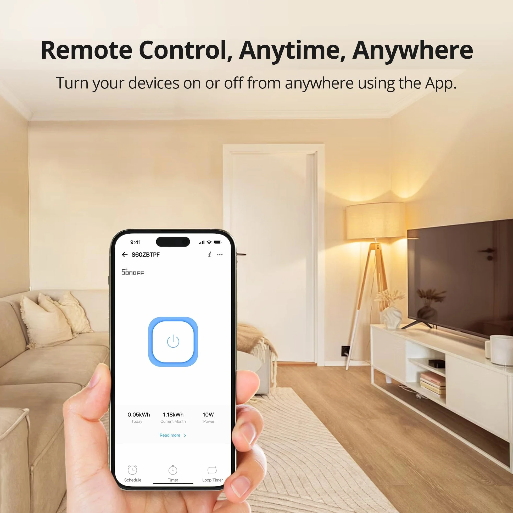 SONOFF S60ZBTPF Smart Plug Zigbee Remote Control Energy Monitoring Timer Overload Protection Repeater eWeLink