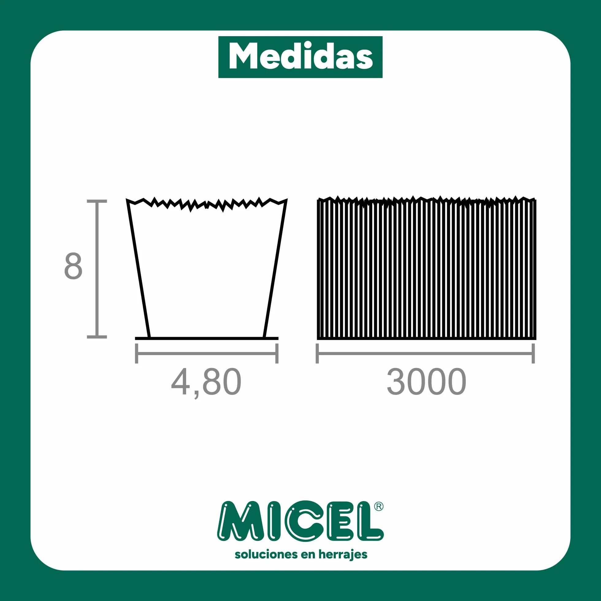 Uszczelka do moskitiery MICEL 92608 z polipropylenu, czarna, 3 m, do przycinania