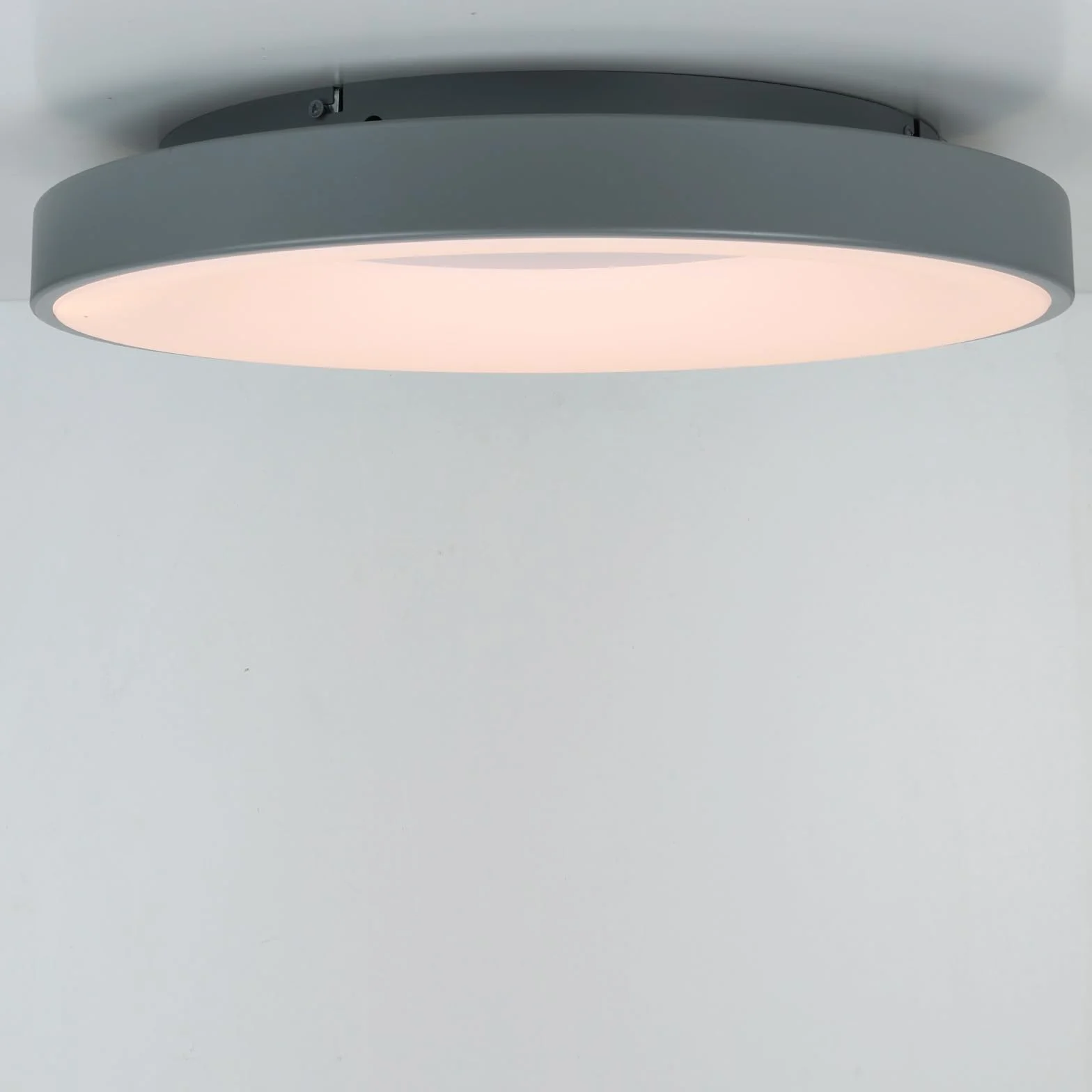 Alpinaluz Lampa sufitowa LED Ø 50 cm 40 W 5000 lumenów stal szara matowa CCT 3000K/4000K/6000K regulowane białe światło