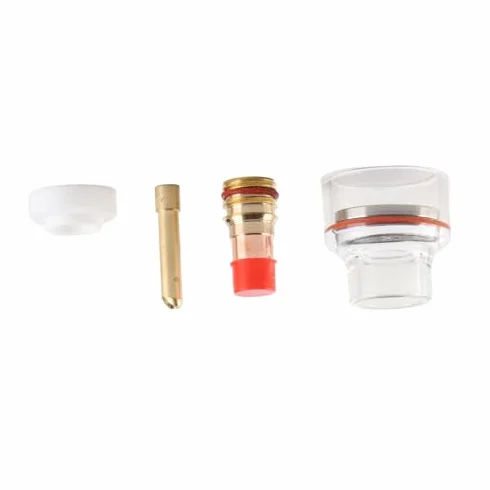 Zestaw palnika spawalniczego TIG WP Torch Gas Lens Collet Body Glass Cup do WP-17/18/26 2,4 mm
