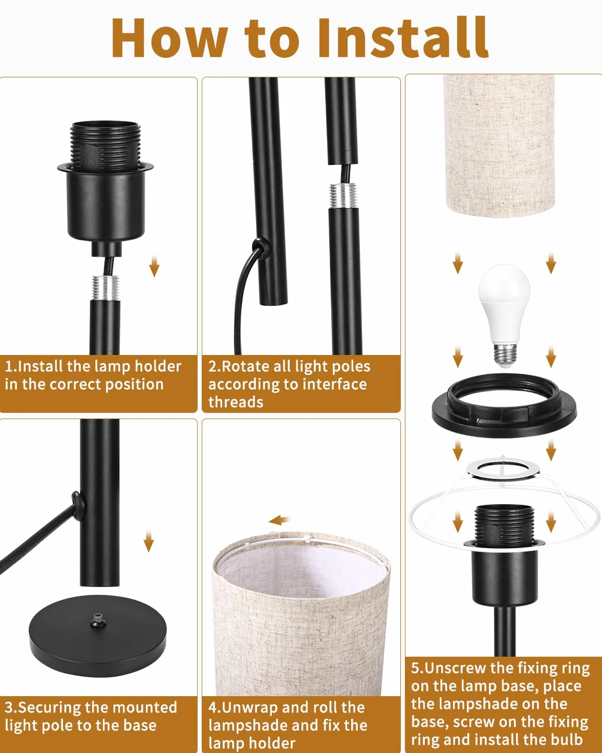 LEAZZLE Lampa podłogowa Salon Nowoczesny,Lampa podłogowa LED ściemnialna,3 kolorowa temperatura podłogowa,Lampa podłogowa 3-kolorowymi temperaturami 2700-6500K do sypialni,nadaje się sypialni,czytania