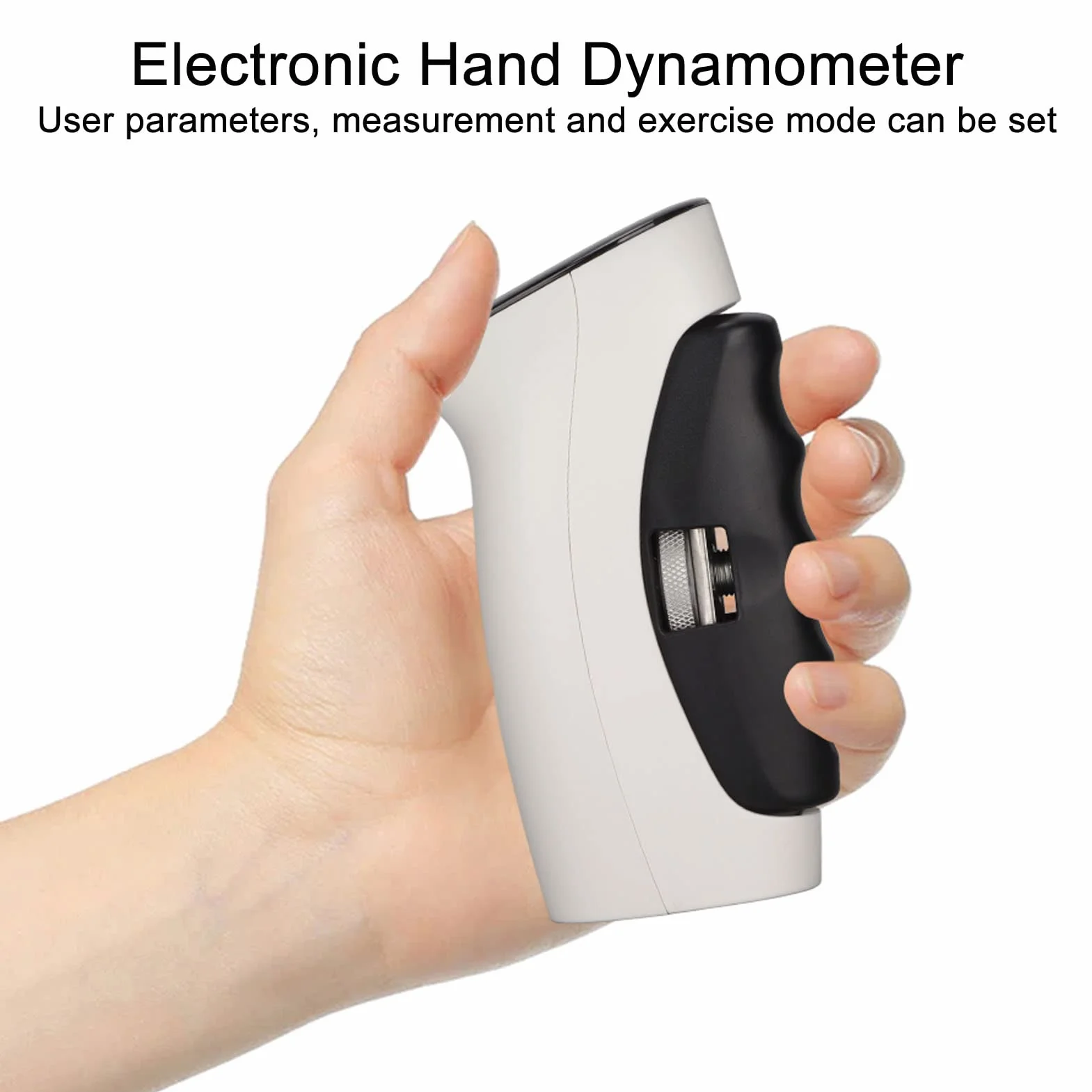 Cyfrowy Dynamometr Ręczny Tester Siły Chwytu z Wyświetlaczem LED Elektroniczny Miernik