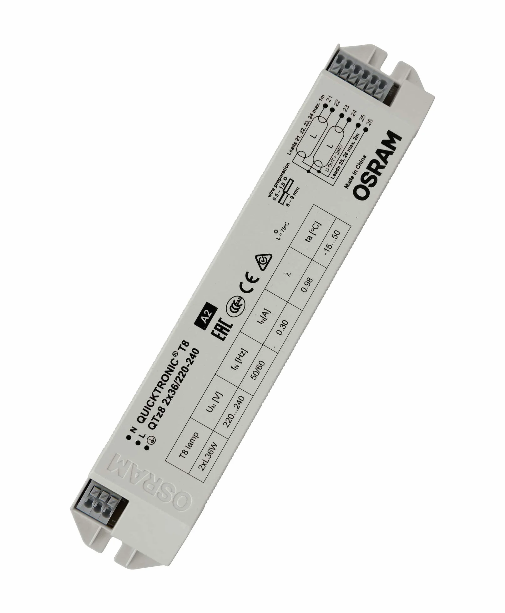 OSRAM QUICKTRONIC QTz8 Statecznik 72 W