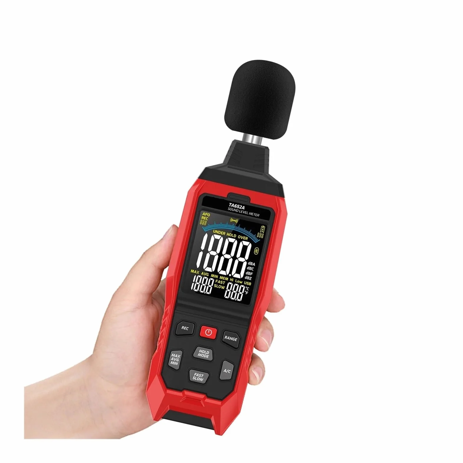 TA652A 30~130dB Noise Decibel Tester A/C Weighting Digital Sound Level Meter