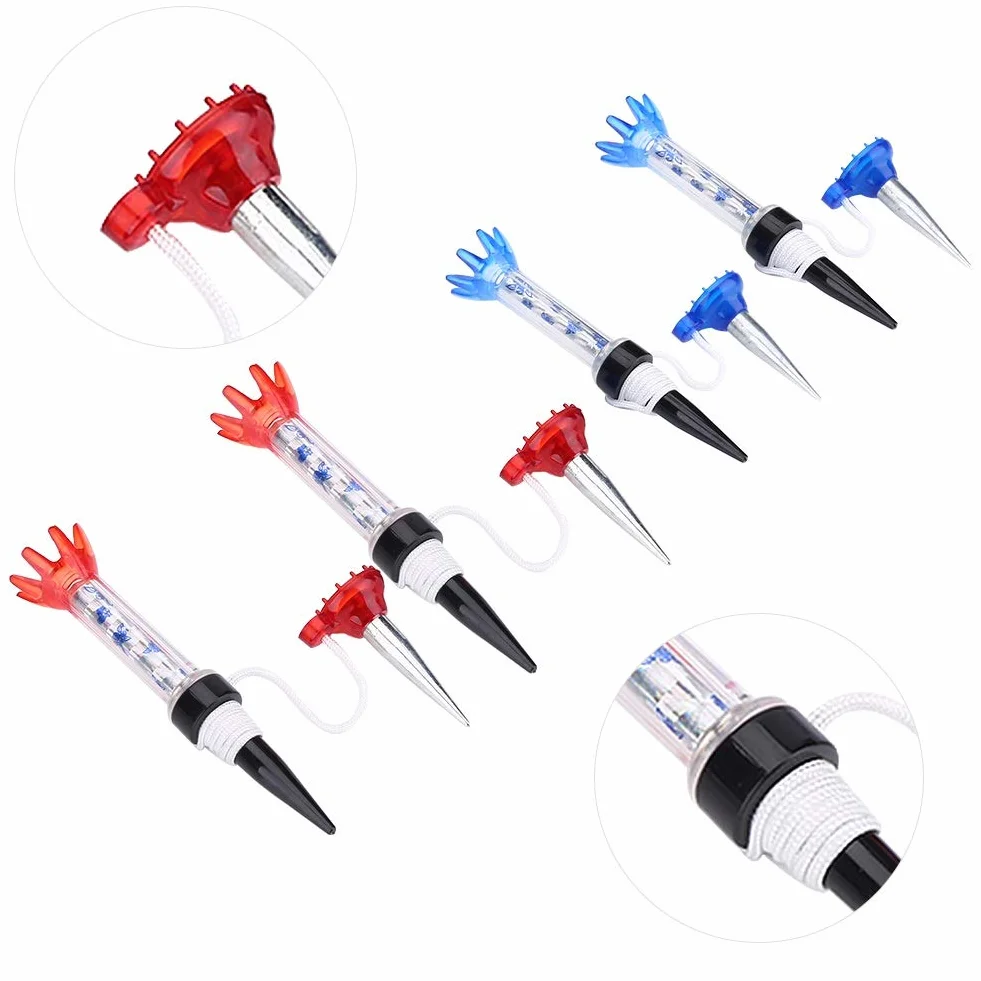 Vobor Golf Magnet Tee - Magnetyczny plastikowy zestaw koszulek golfowych, akcesoria treningowe wielokrotnego użytku, 80 Mm narzędzie treningowe dla golfisty, niebieski i czerwony (4 sztuki)