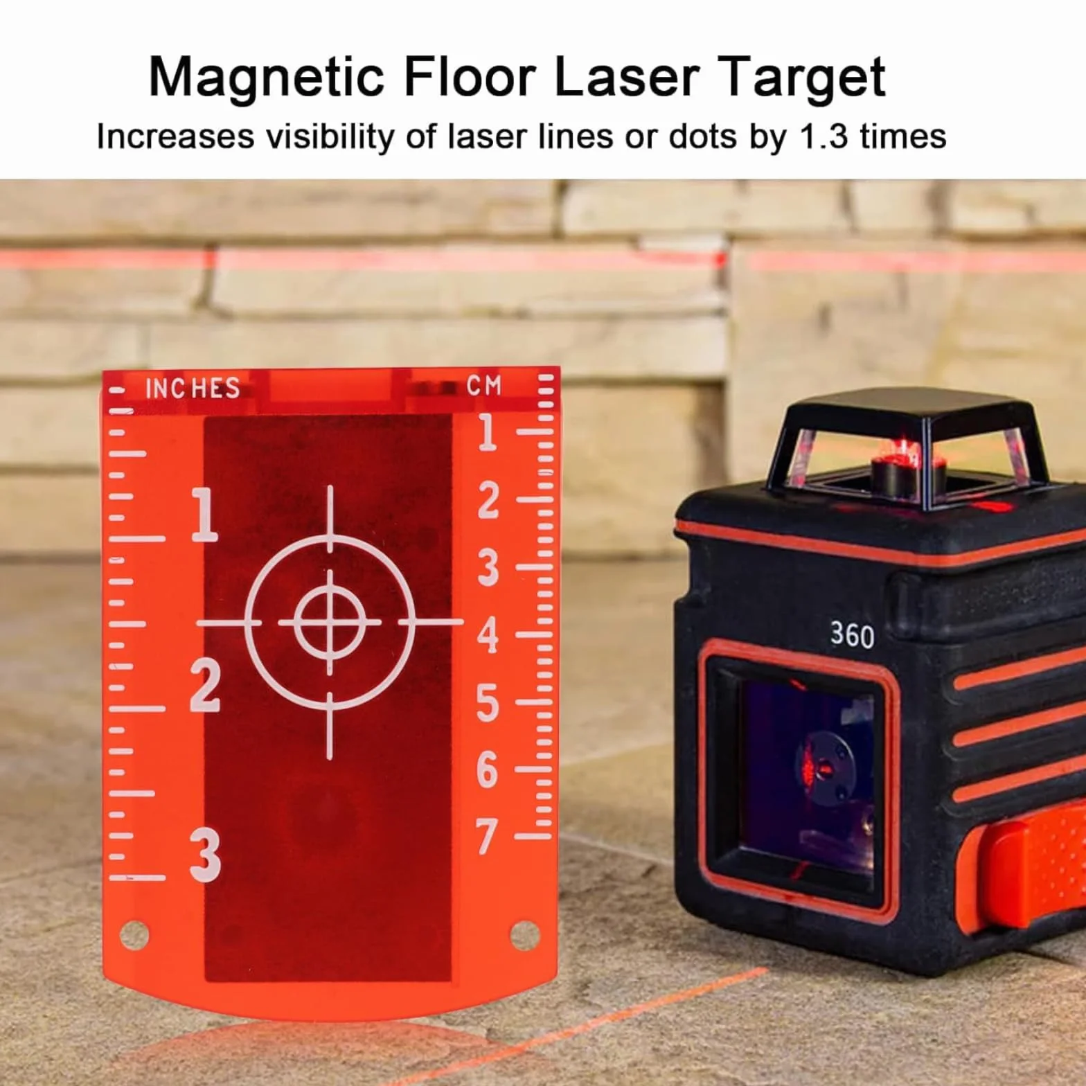 2 szt. Target Laserowy, Magnetyczne Docelowe Podłogowy, Płyta Karty, ABS Engineering Plastikowa Płyta Docelowa Laserowa o Wysokiej Widoczności