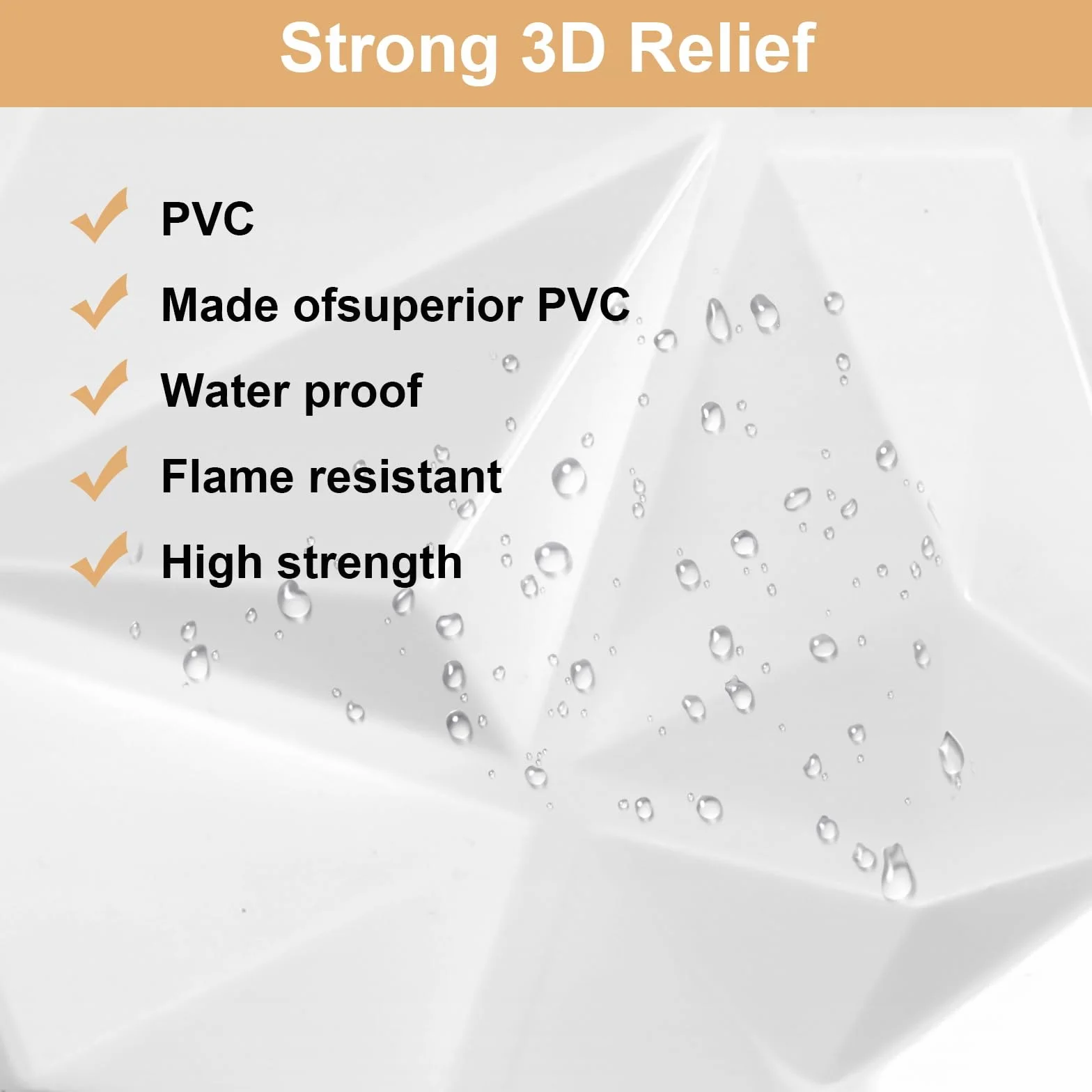 Panele ścienne 3D 30x30 cm PCW, płyty polistyrenowe do dekoracji salonu, sypialni, łazienki, białe
