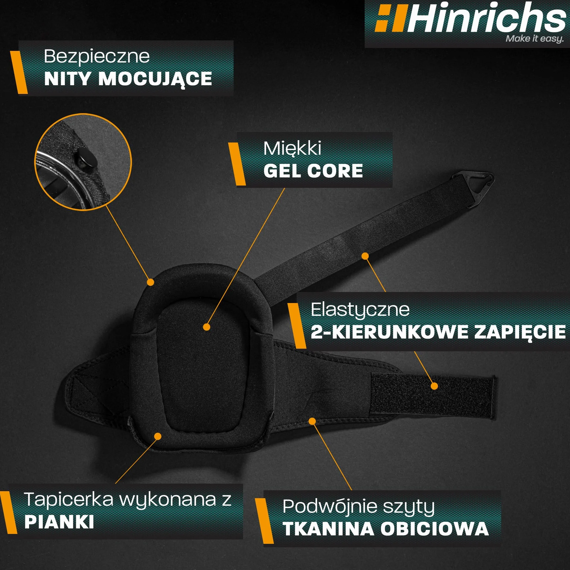 Hinrichs Nakolanniki do Pracy Ochronne Glazurnika Regulowane Ochrona Kolan dla Rzemieślników Budowlane