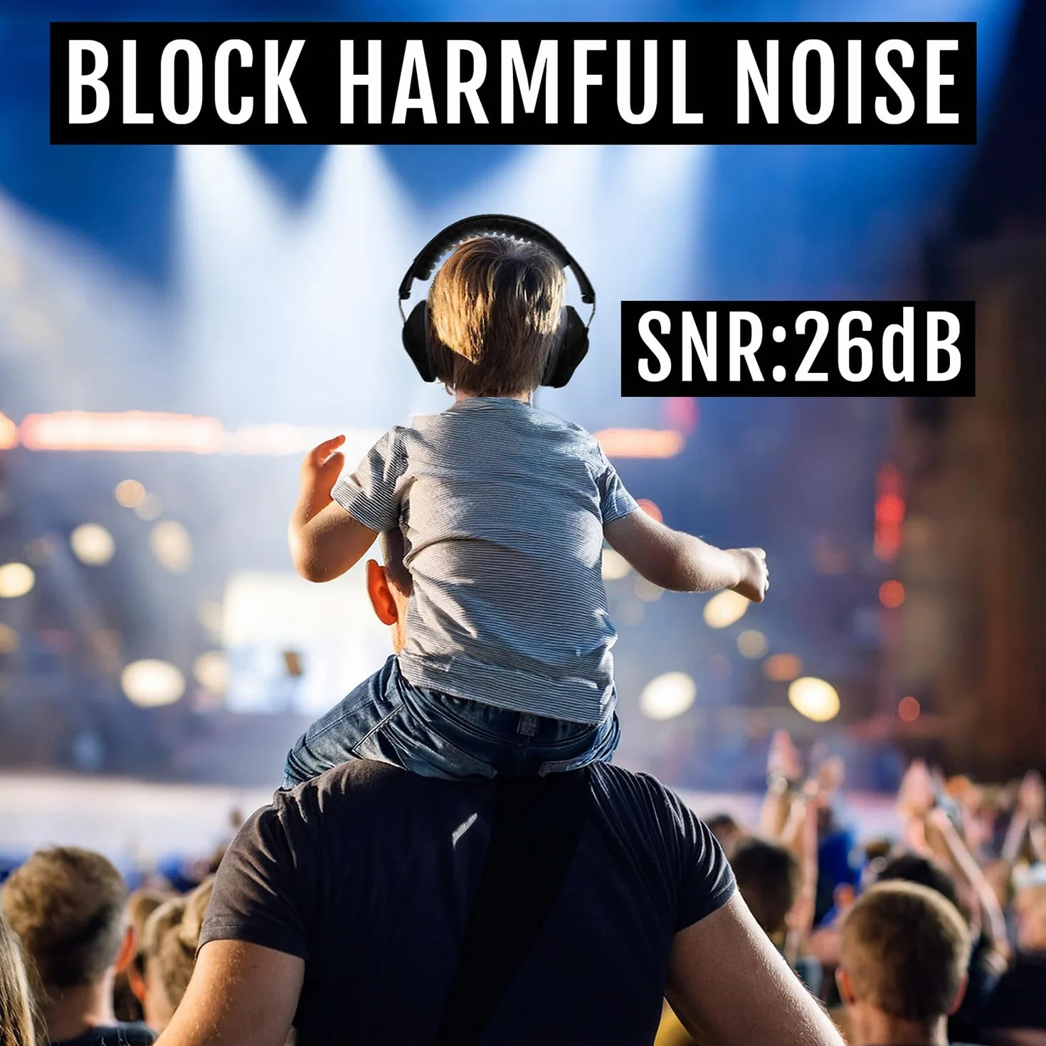 ACE SHH...! Nauszniki dla dzieci - Ochronniki słuchu o SNR 26 dB - EN 352-2 - Ochrona słuchu od 2 roku życia