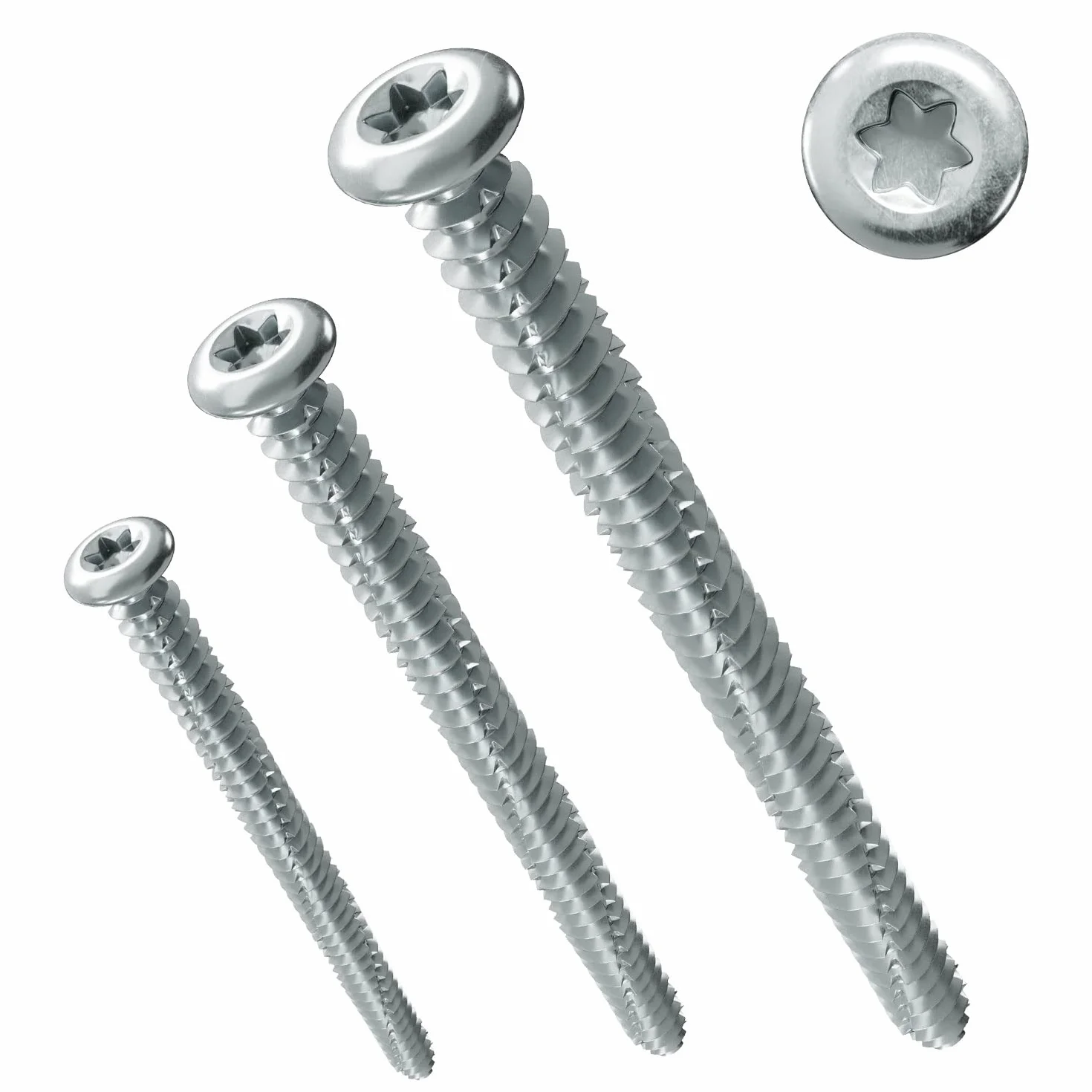 PARCO Śruby do ram okiennych z okrągłą główką 7,5 x 212 mm TX30 100 sztuk