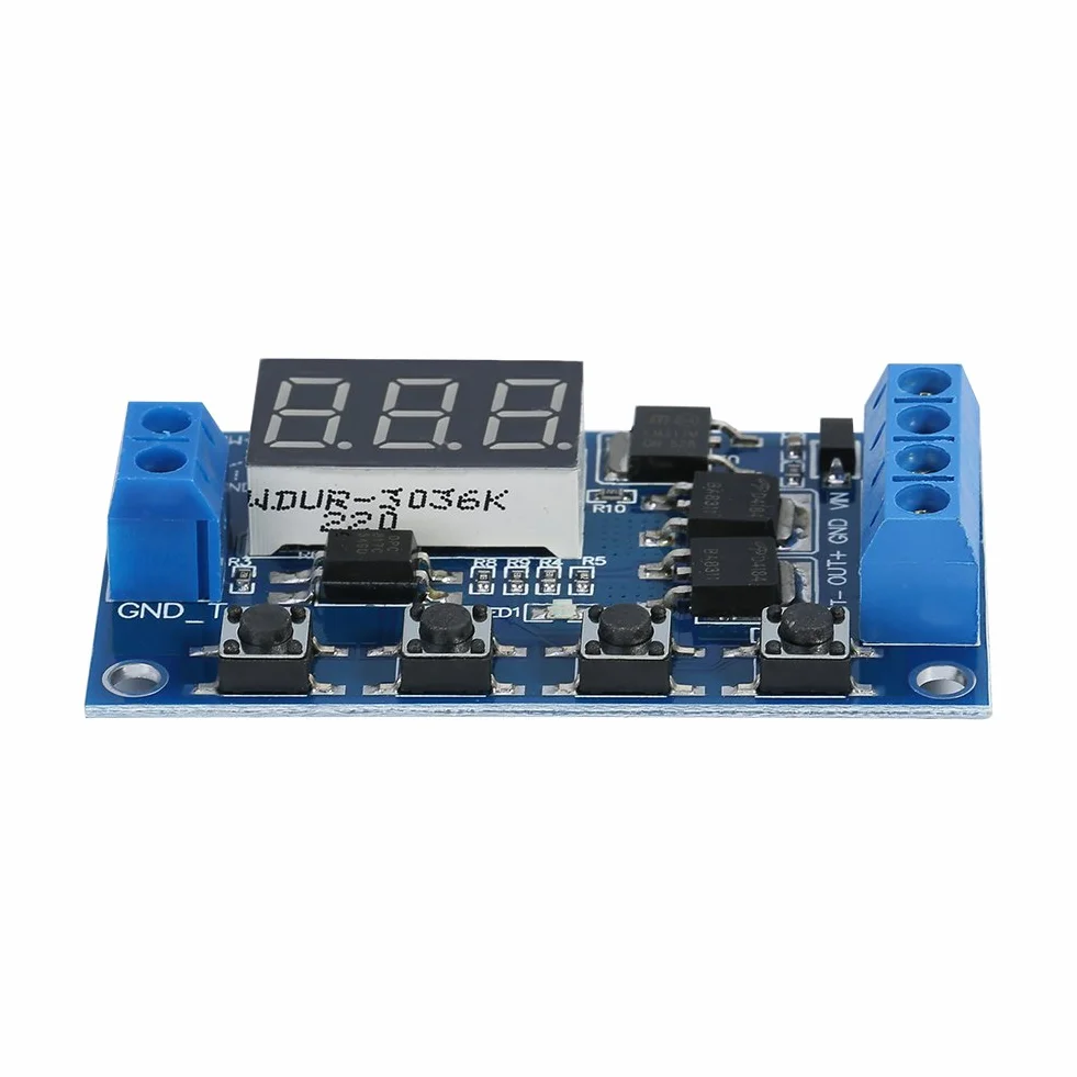 Timer moduł wyzwalacz opóźnienie cyklu programator czasowy DC 5 V - 36 V z wyświetlaczem LED