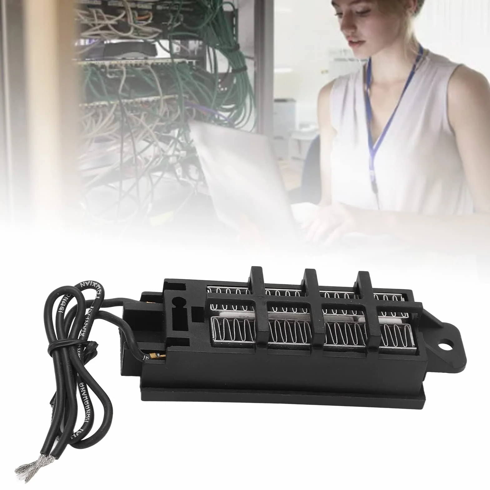 PTC Element Grzejny 24V 100W Płyta Grzewcza ze Stojakiem Podgrzewacz do Żywności Automatyczny