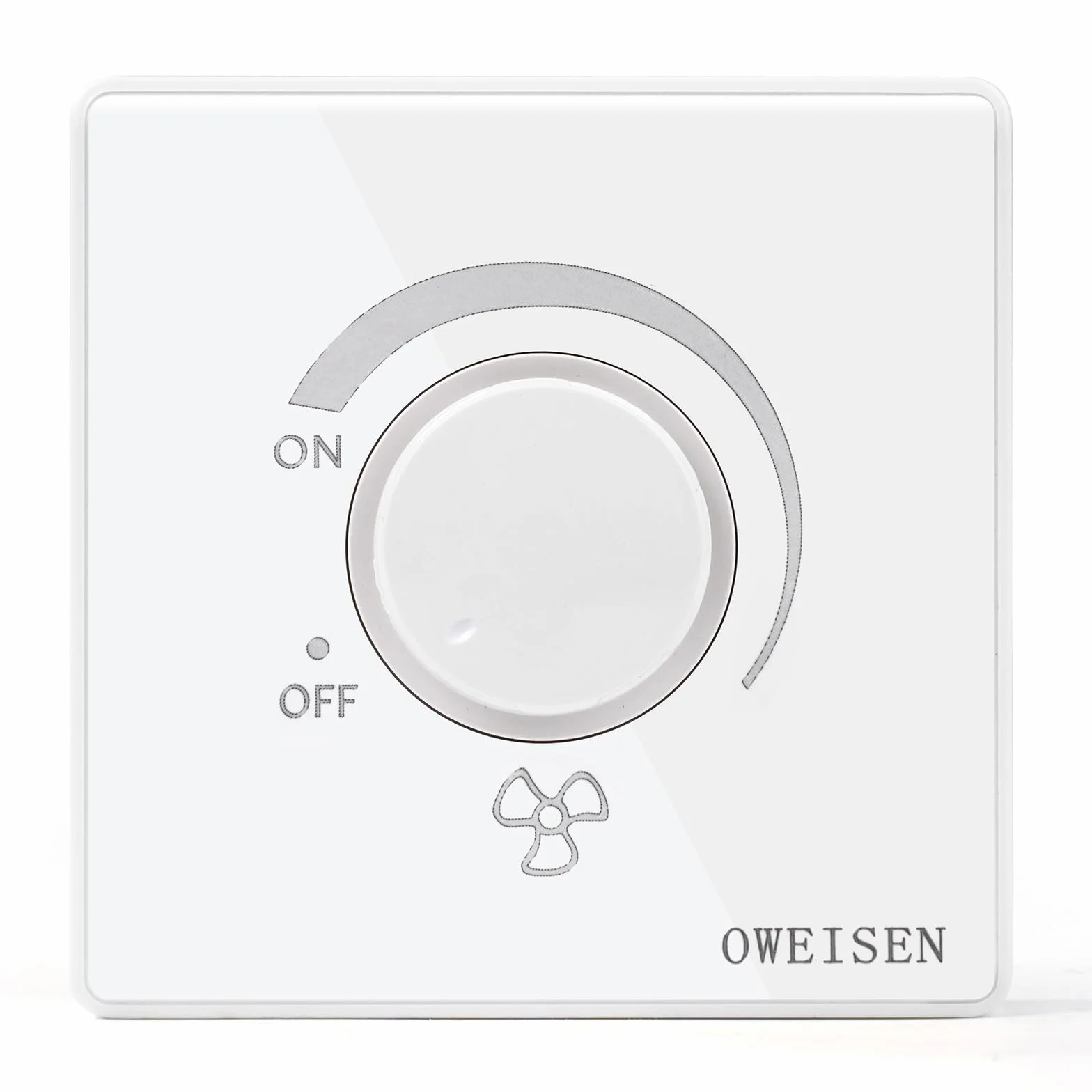 Jadeshay Przełącznik ścienny, regulator prędkości obrotowej 230 V, wentylator typu 86, wentylator sufitowy, regulator prędkości obrotowej, ściemniacz montowany na ścianie, 10 A AC 220 V