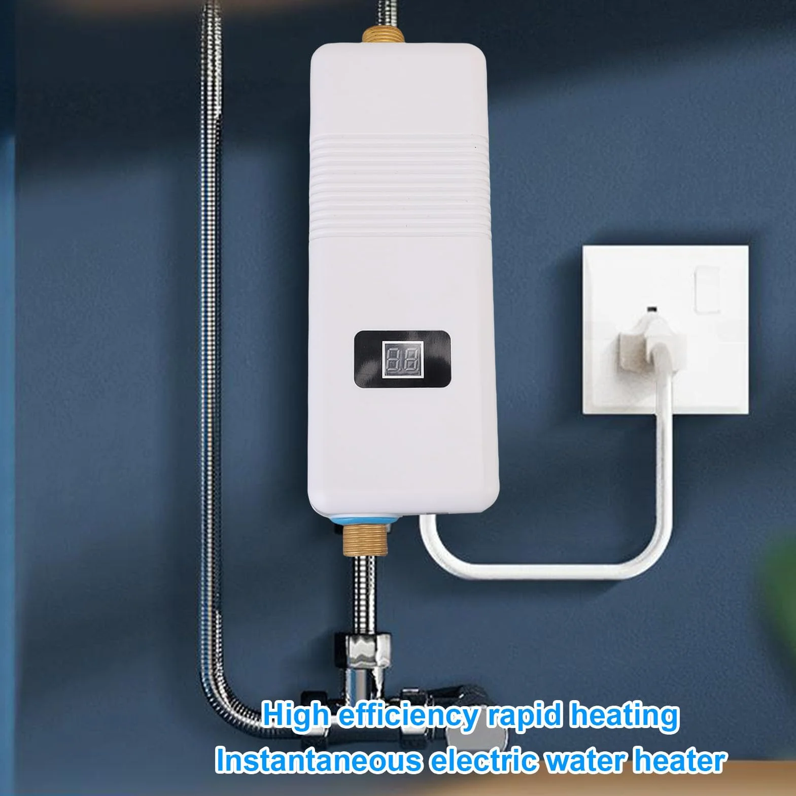 Asixxsix Natychmiastowy Elektryczny Podgrzewacz Wody 3000W Pod Zlewozmywaninem G1/2 220V