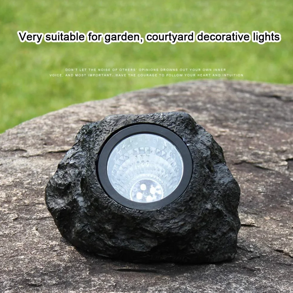 Solar Rock Lights Outdoor, Glow in the Dark Rocks 12x15cm Lights Dekoracyjne, Słoneczne światła Skalne dla ścieżek, Chodniki, Podwórki, Krajobrazy, Patio