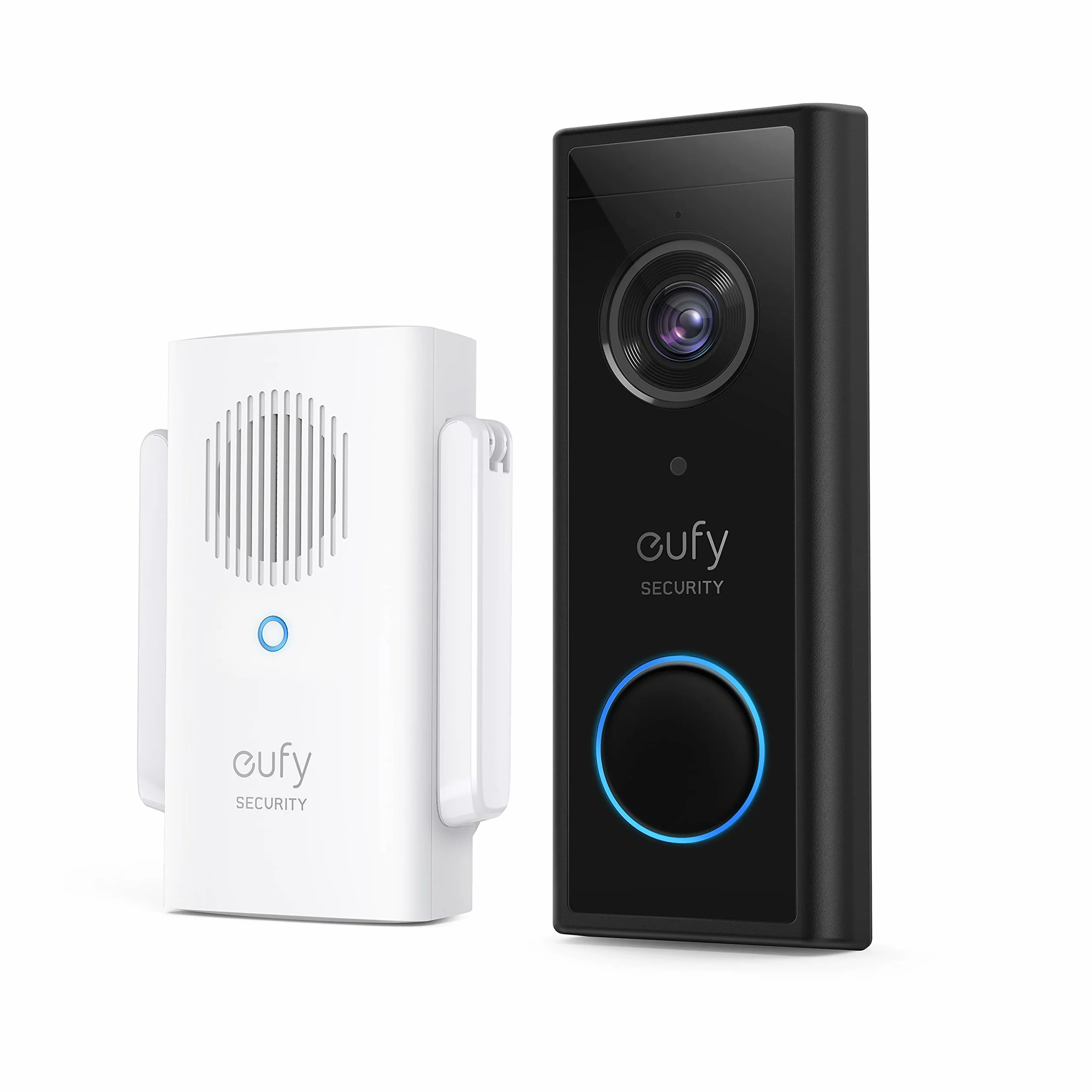 eufy Security Video Doorbell 2K HD Bezprzewodowa kamera bezpieczeństwa z dzwonkiem do drzwi, zasilana bateryjnie, wykrywanie osób z A.I.