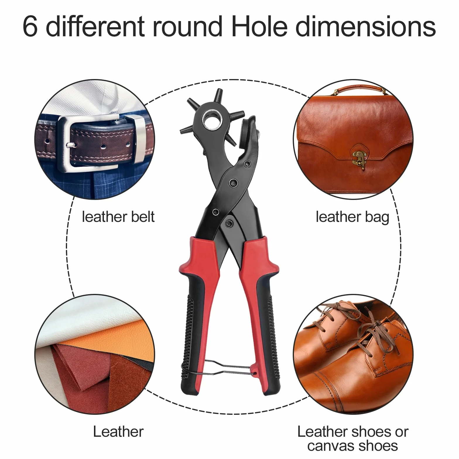 Szczypce do dziurkowania okrągły Ceisazira do skóry tektury