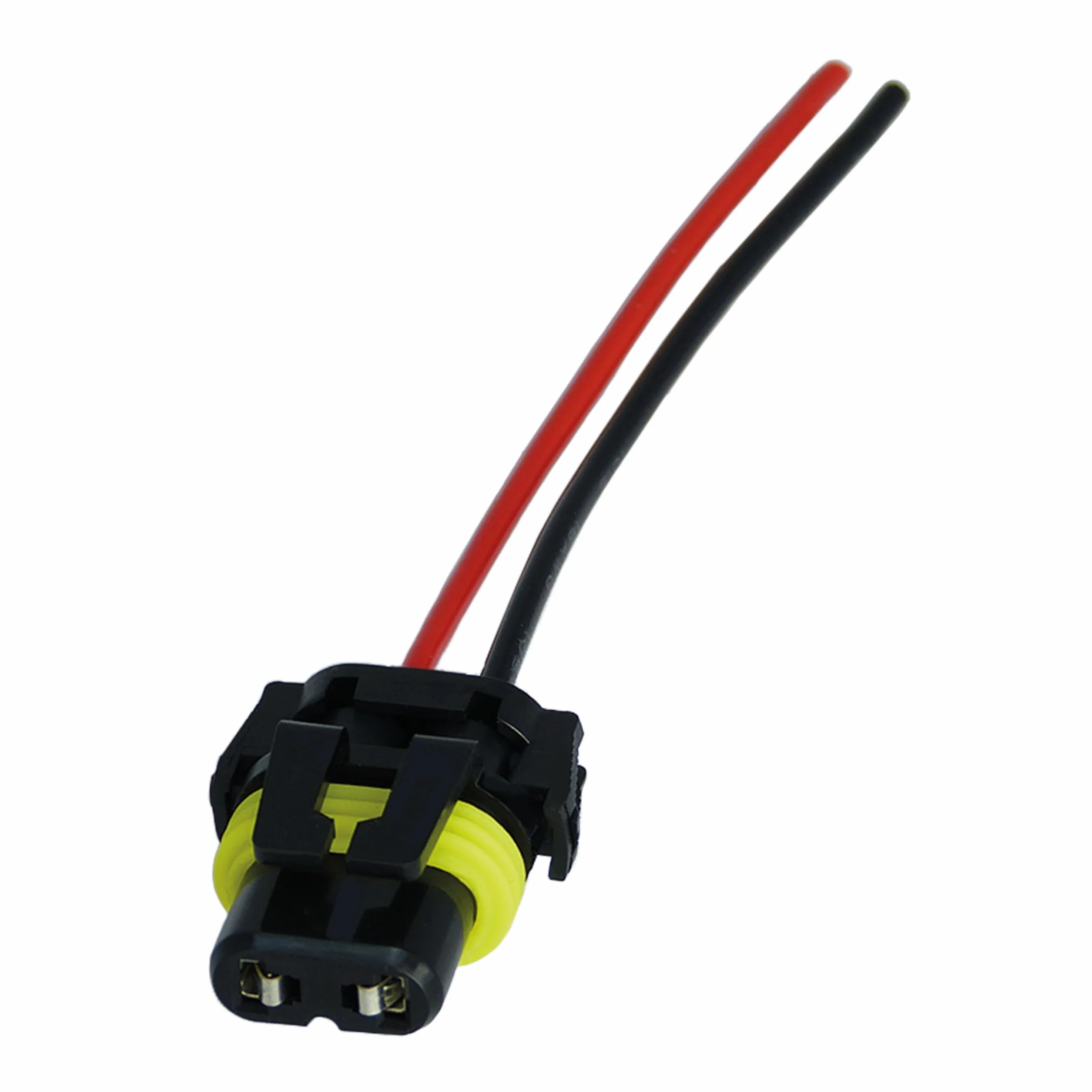 L & P Car Design 1 x HB4 żarówka gniazdo oprawka oprawka lampy gniazdo lampy wtyczka lampy P22d 9006 z kablem do żarówek