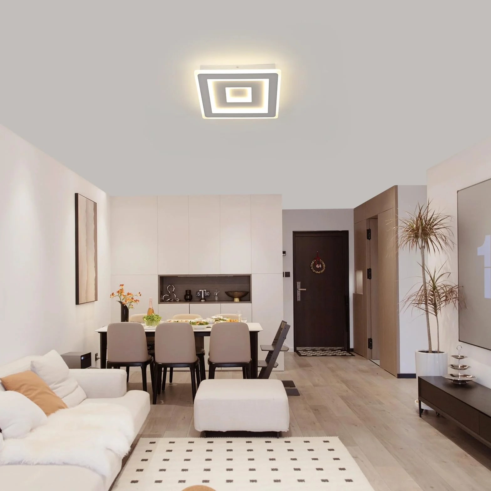 Comely Plafon LED akrylowy biały 40 cm 52W 4000K neutralne światło 220V