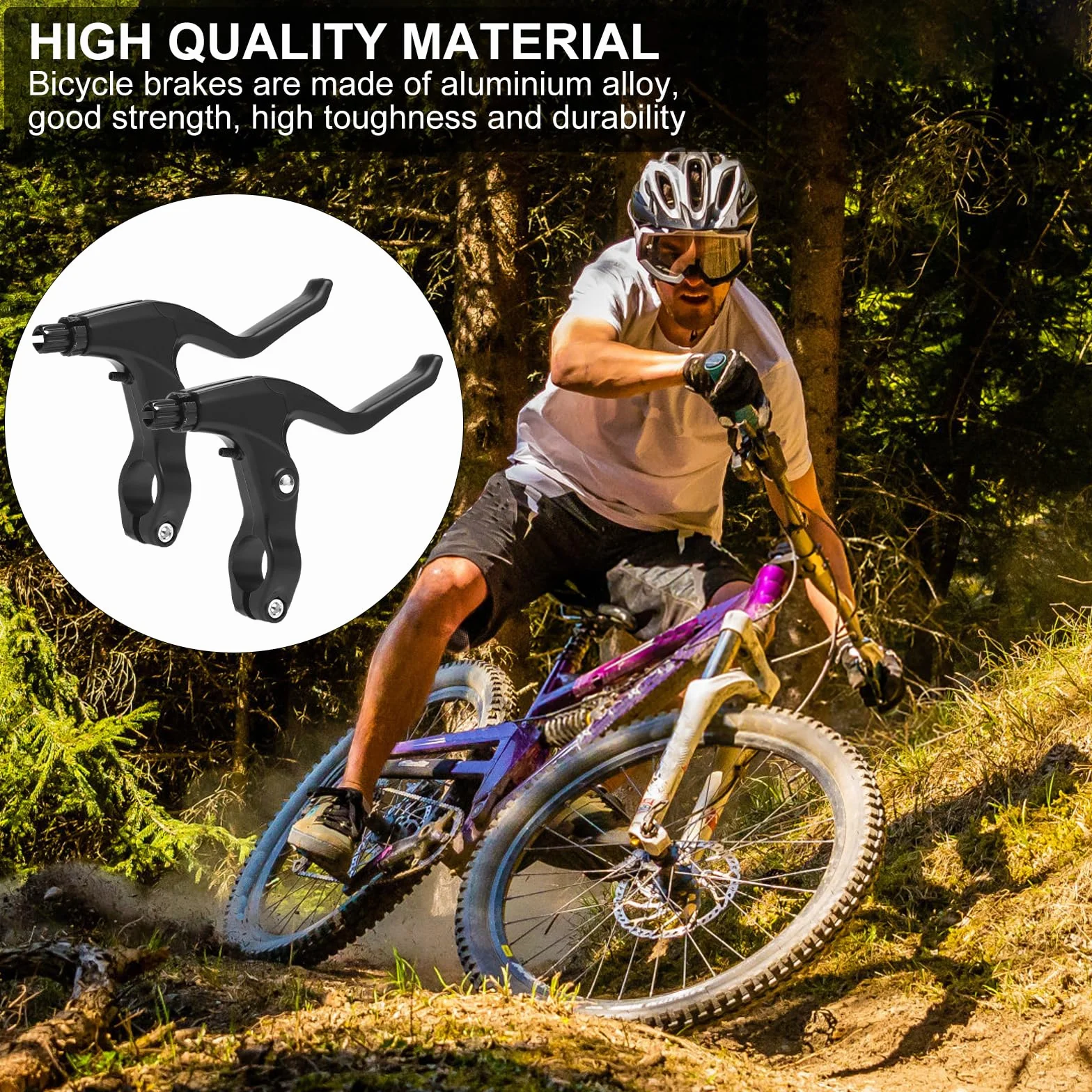 Shimano V-Brake Aluminiowy Zestaw Hamulców Górskich, Przód i Tył, Zamiennik do Rowerów