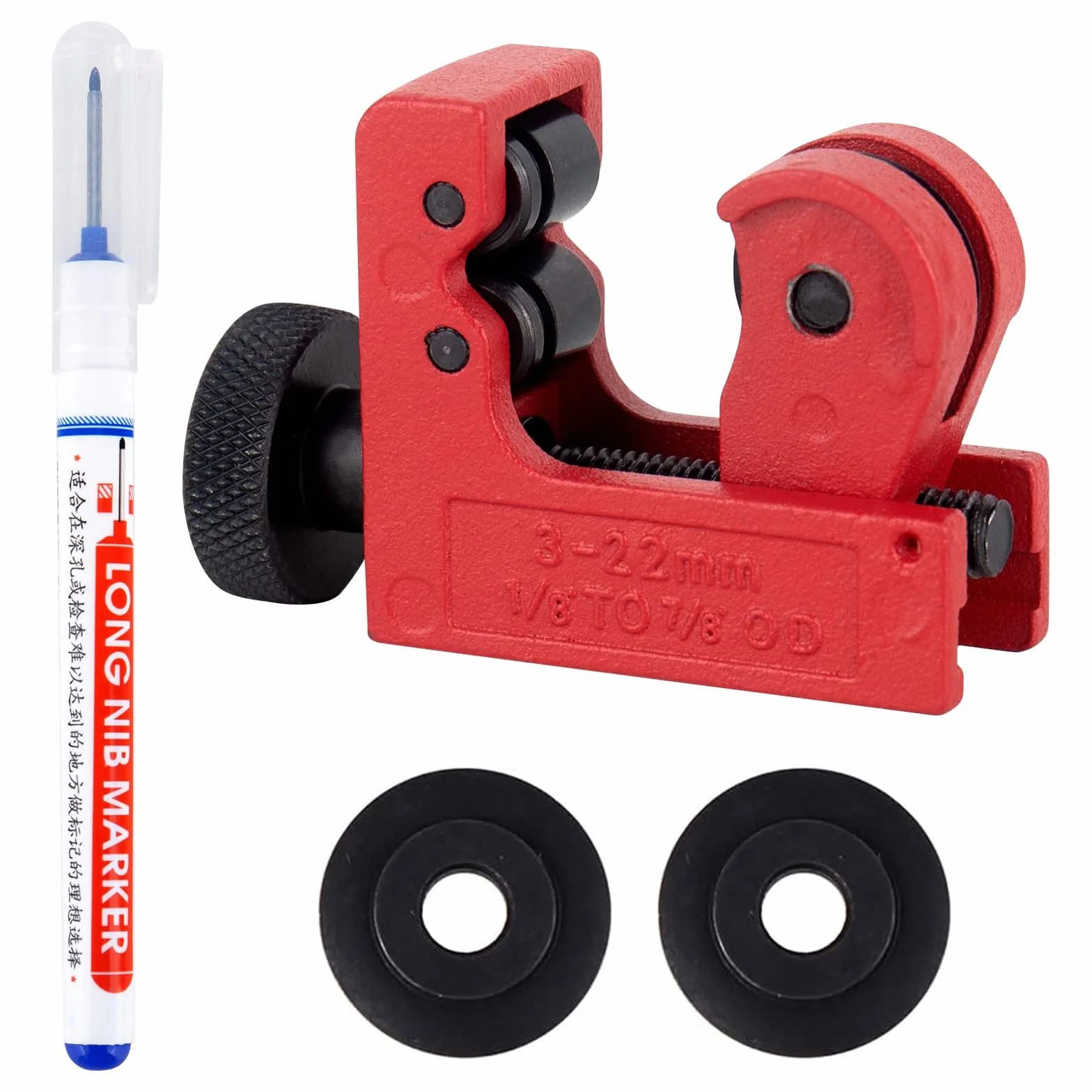 Mini przecinak do rur Ø 3-22 mm miedzianych PCW aluminium tworzywa sztucznego narzędzie tnące