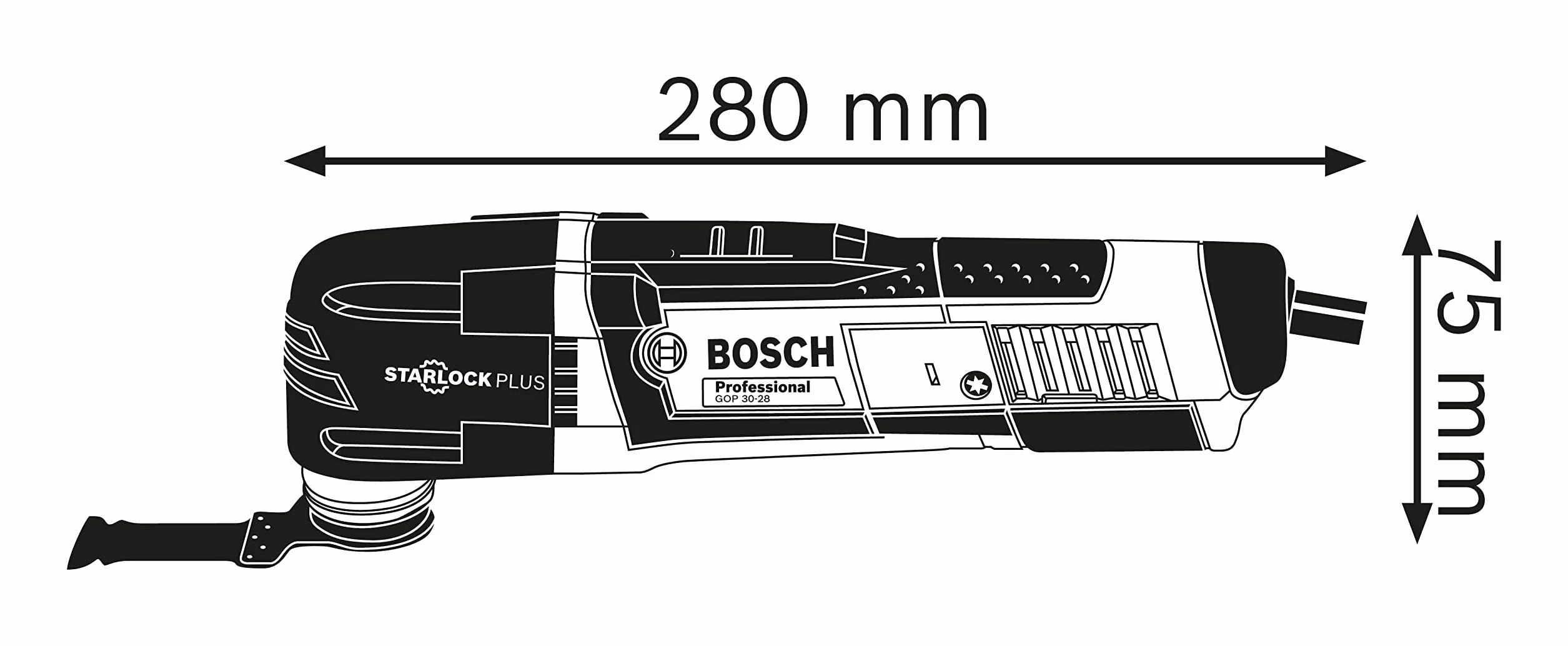 Bosch Professional Multi-Cutter GOP 30-28 300 W Brzeszczot BIM StarlockPlus