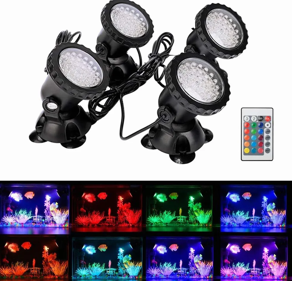 GreenSun Podwodne oświetlenie stawu IP68 RGB z pilotem