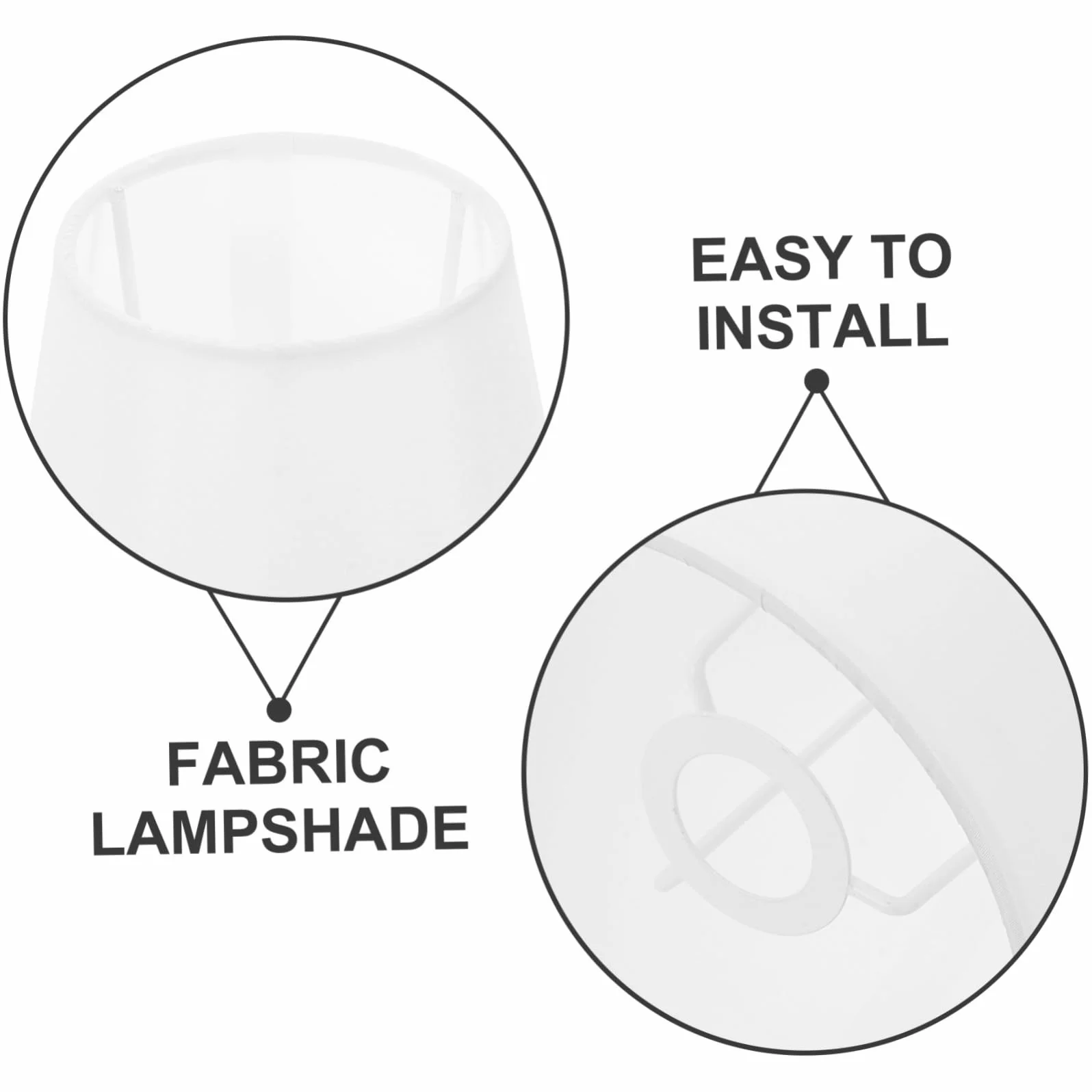 Yardenfun Klosz Klosz Z Tkaniny Klosze Z Tkaniny Lampa Stołowa Z Klosze Z Z Do Lamp Stołowych Zamienne Do Lamp Małe Białe