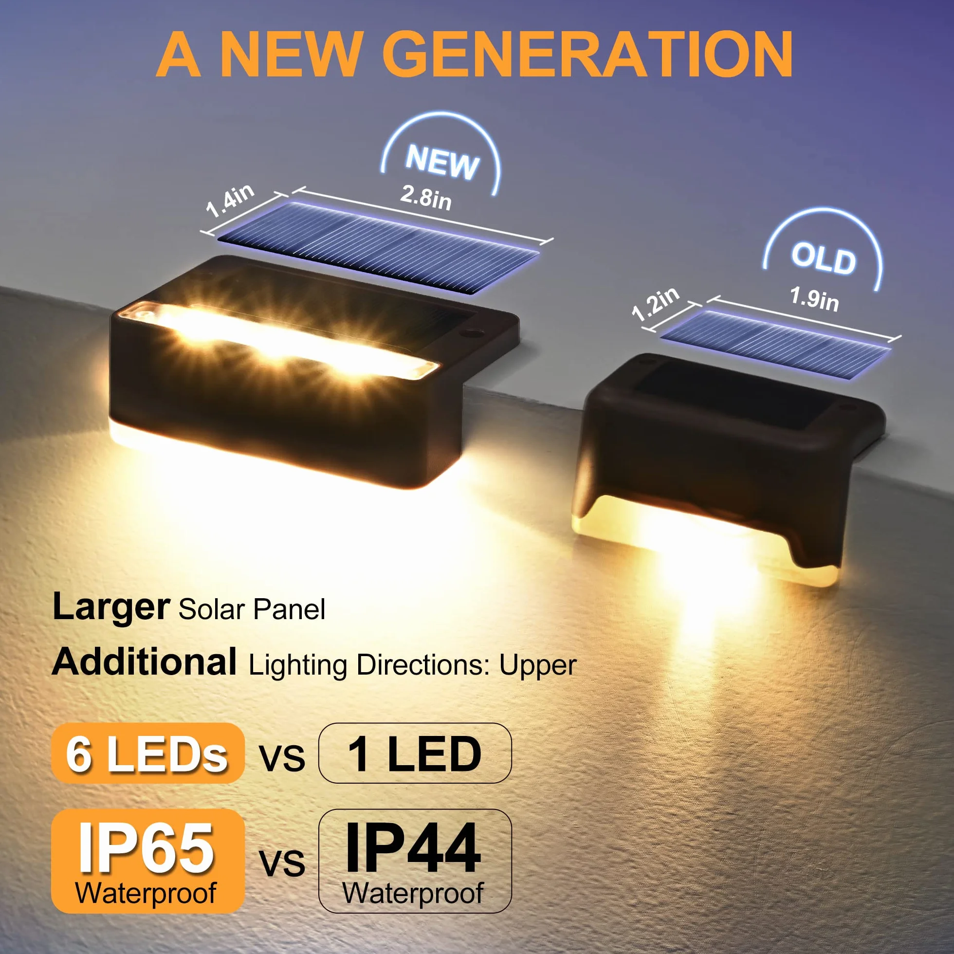 Solpex lampy solarne na zewnątrz 4 sztuki ciepła biel wodoodporne LED oświetlenie zewnętrzne brązowe