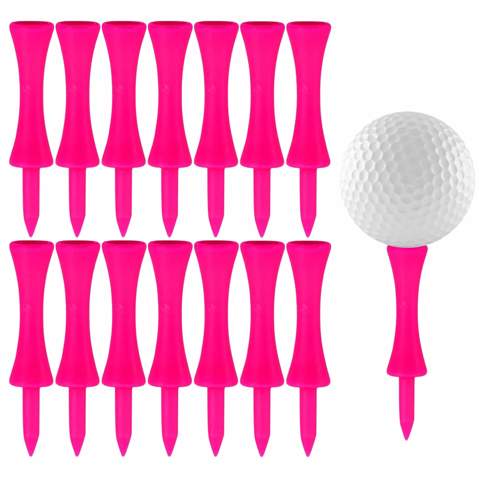 Herbaty golfowe, 50 sztuk, z tworzywa sztucznego, do golfa, golfa, z tworzywa sztucznego, nadają się jako prezent dla golfistów lub członków rodziny (6 cm)